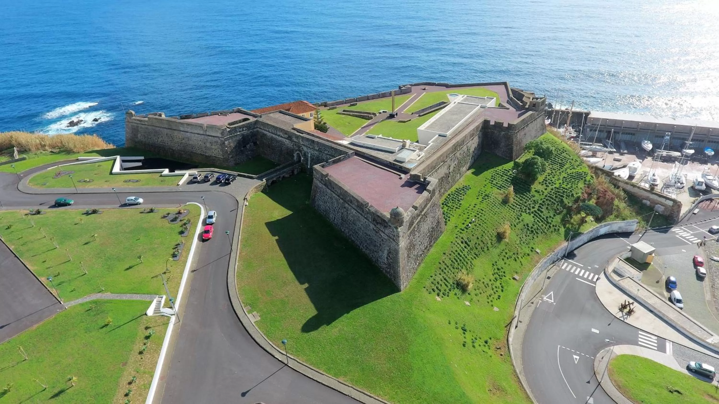 Bird's eye view in Pousada de Angra do Heroismo Castelo de S. Sebastiao