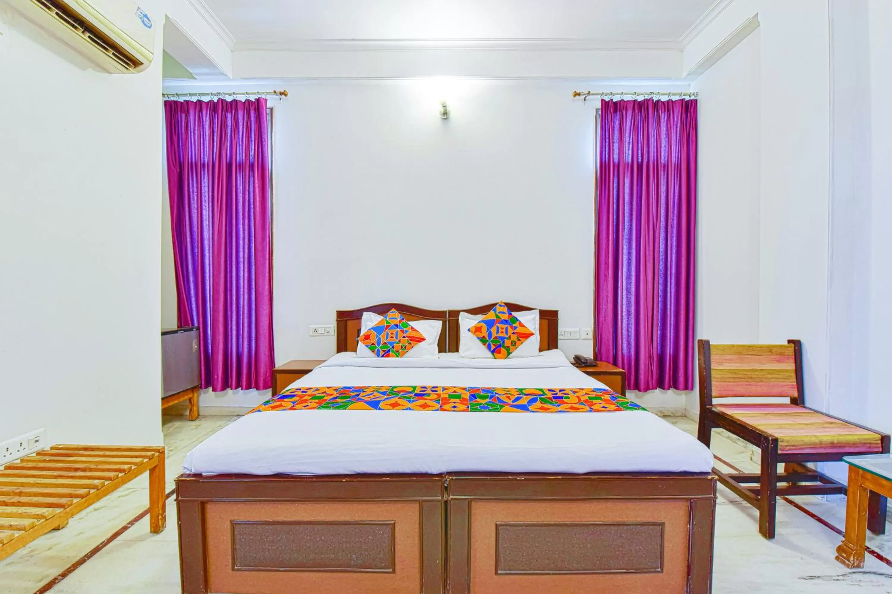 Bedroom, Bed in FabHotel Gitanjali