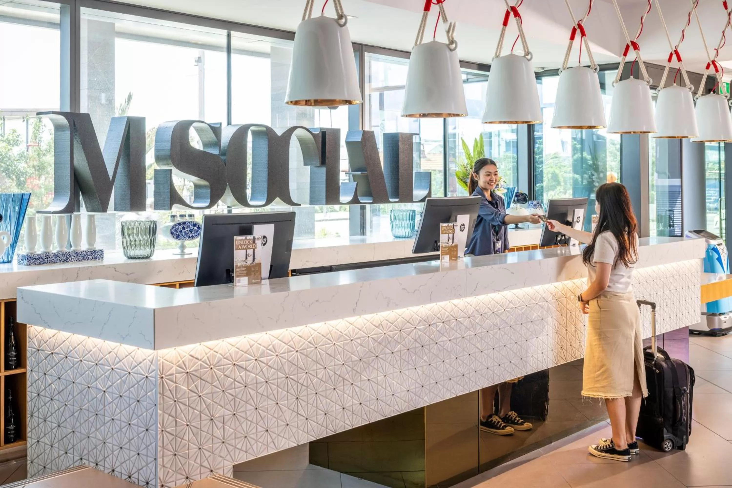 Lobby or reception in M Social Auckland