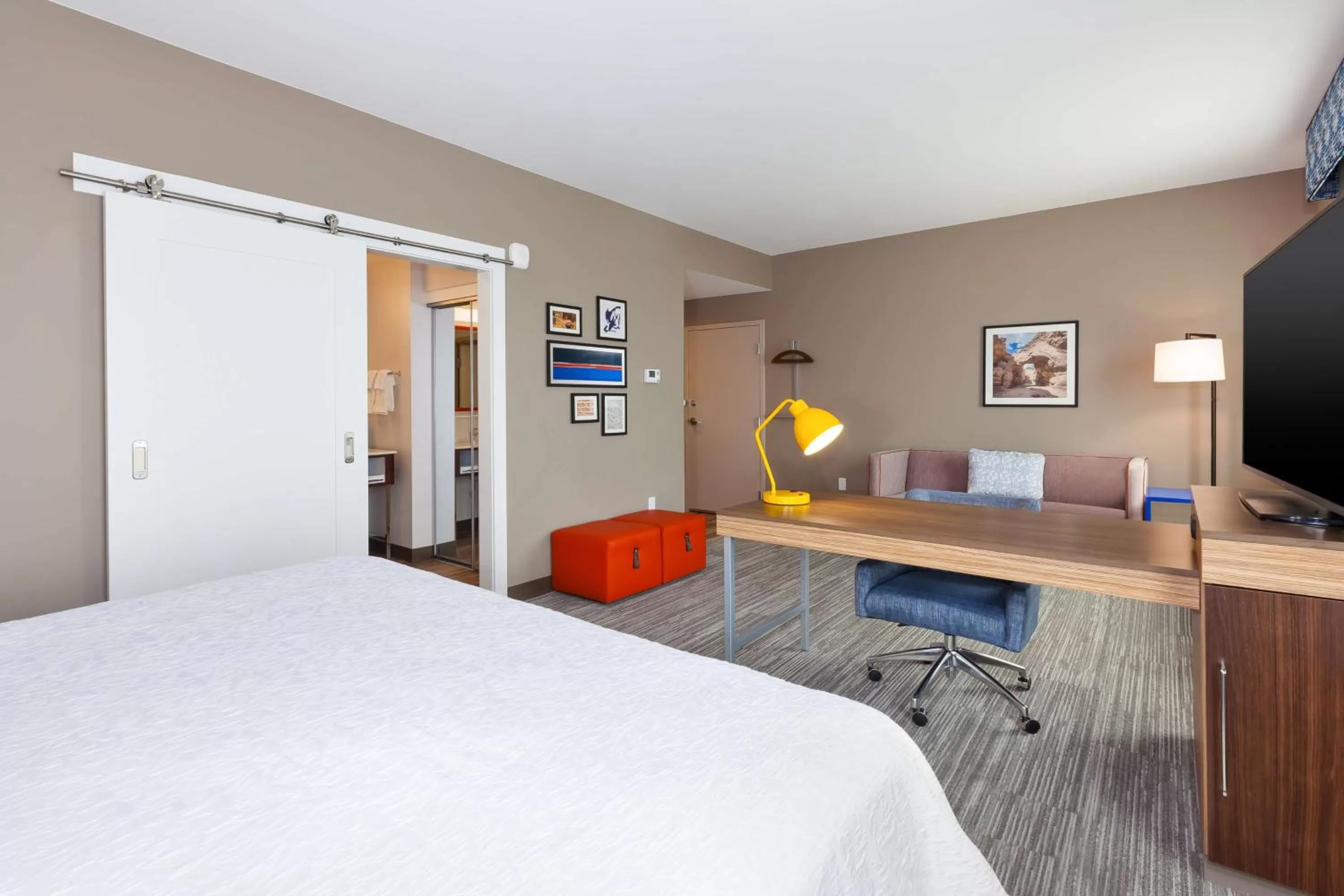 Bedroom, Bed in Hampton Inn & Suites Wells, Nv