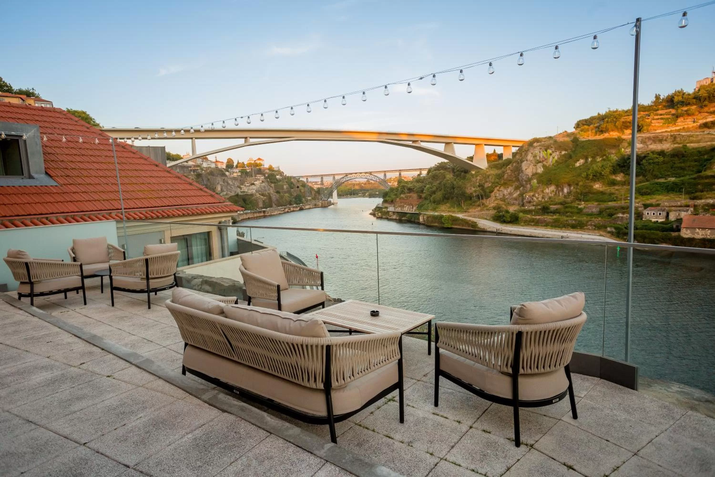 Balcony/Terrace in Eurostars Porto Douro