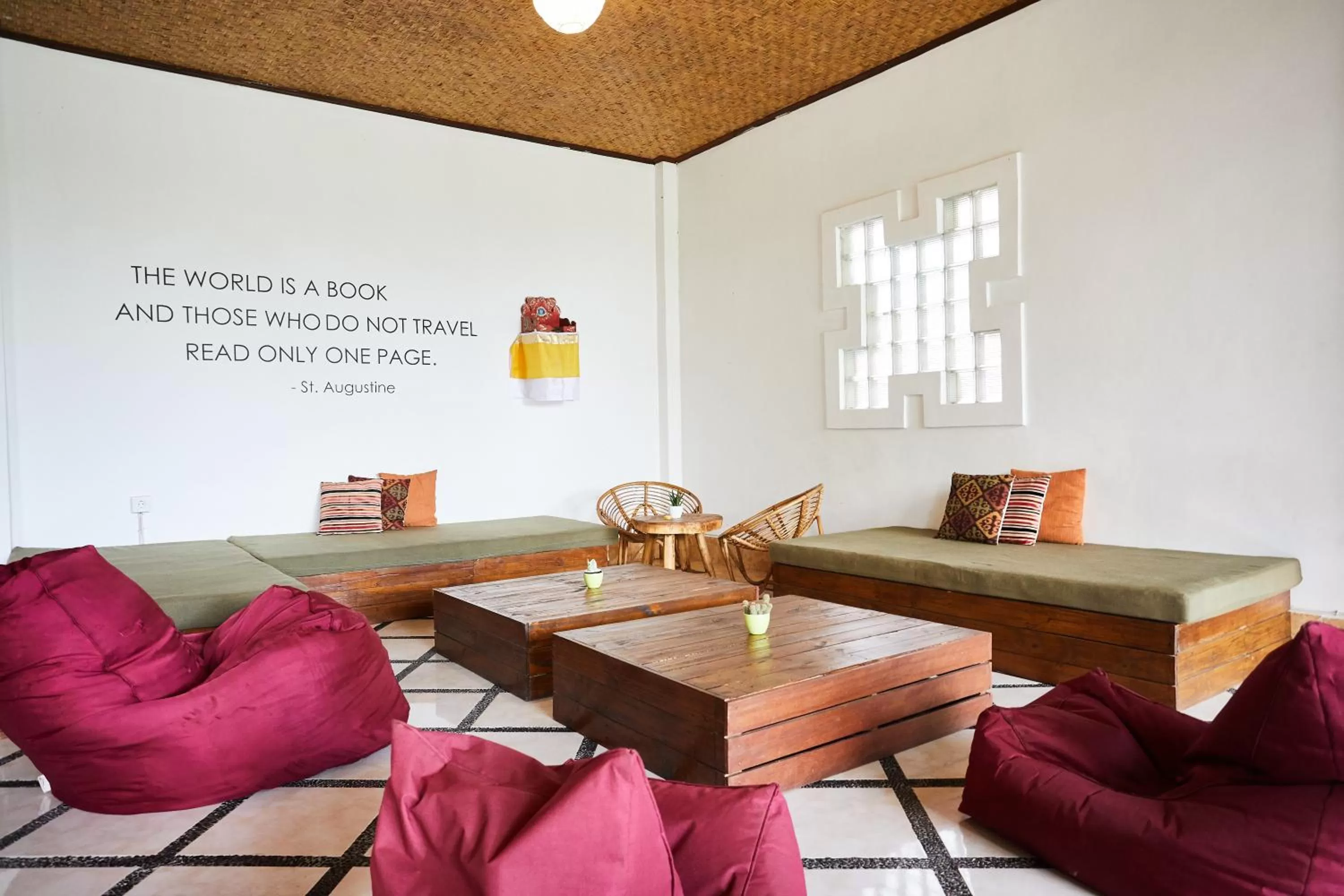 Living room in Outpost Ubud