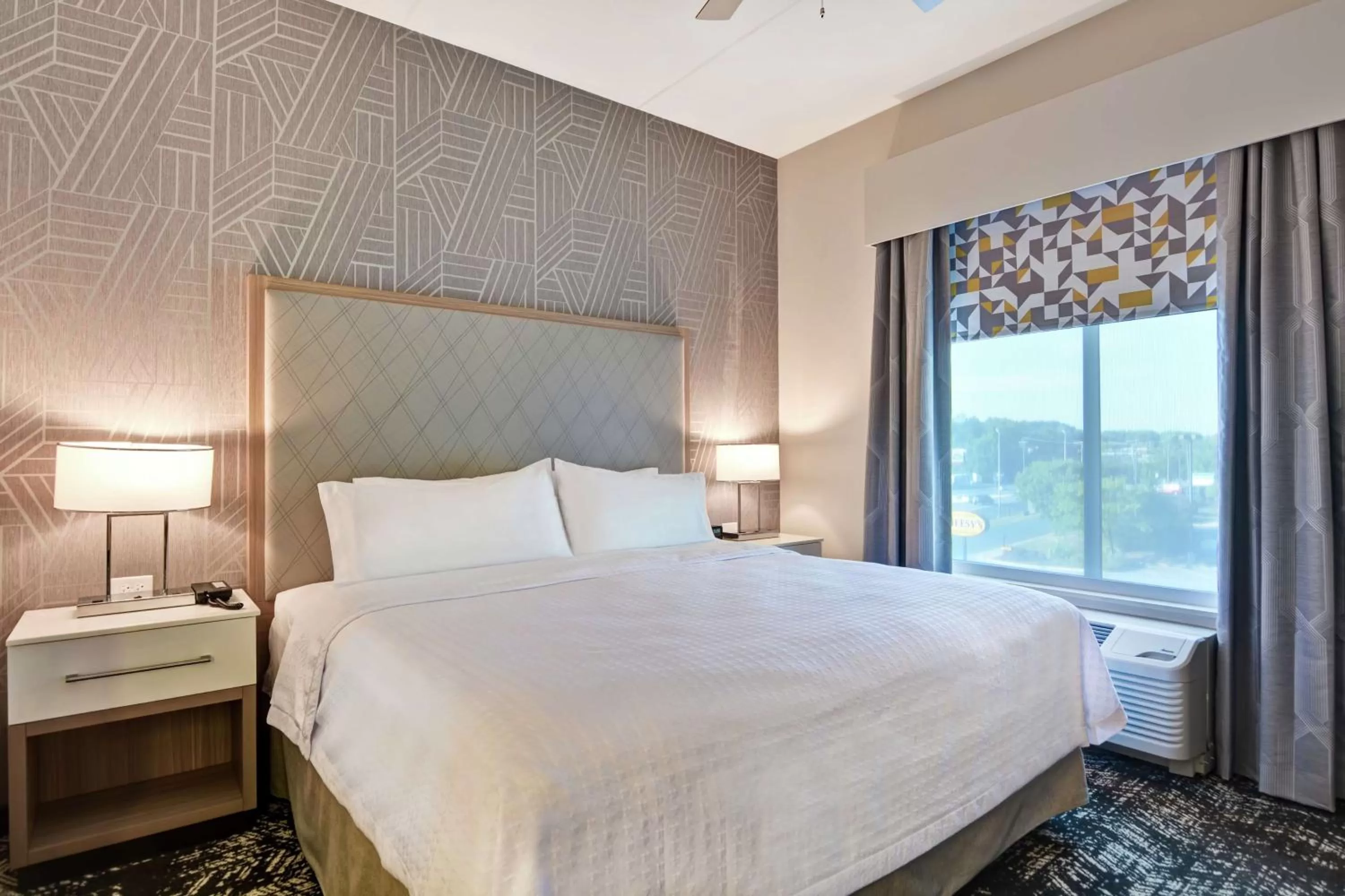 Bed in Homewood Suites By Hilton Lynchburg