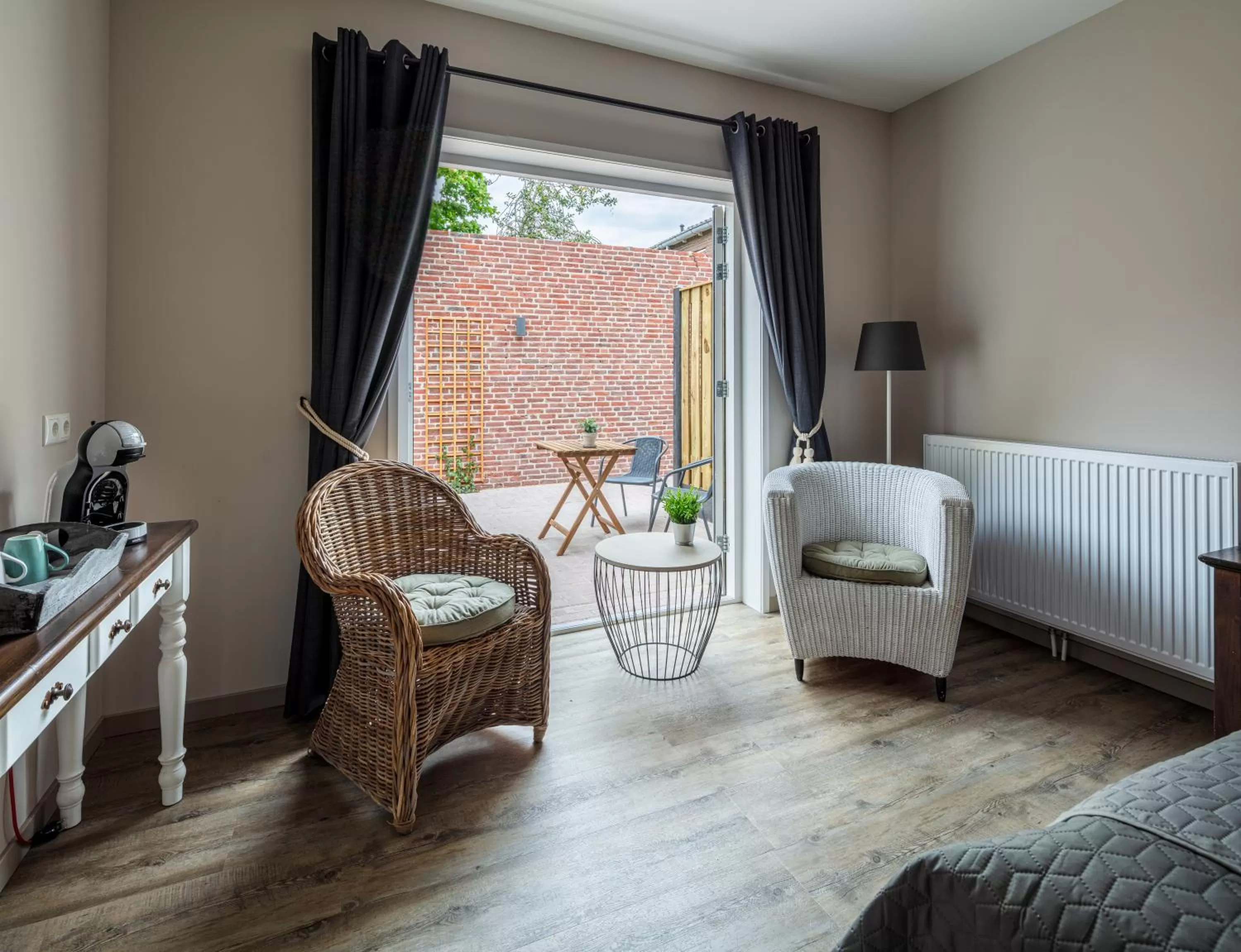 Inner courtyard view in Boutique Hotel Herberg Binnen