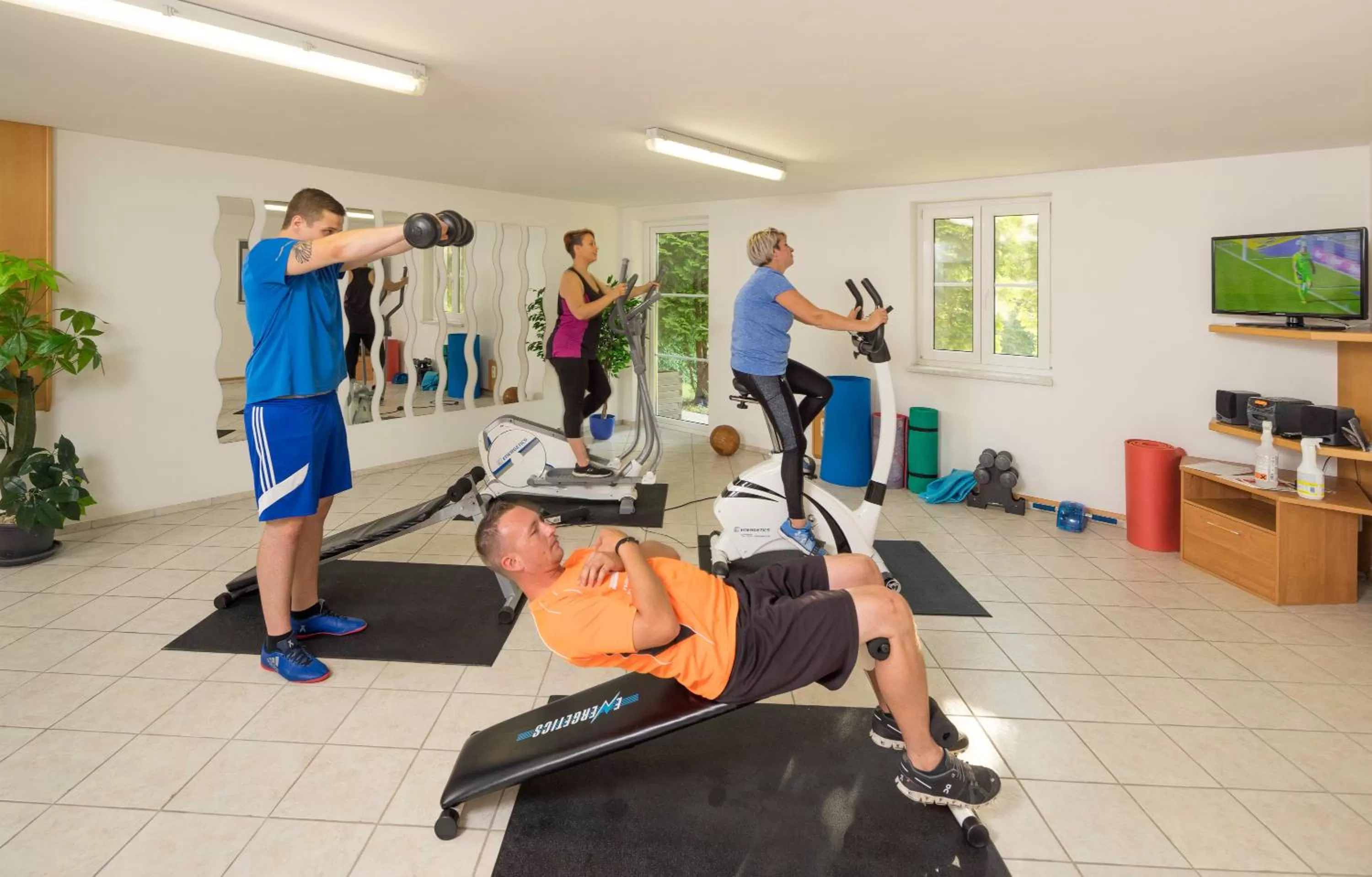 Fitness centre/facilities in Hotel Garni Oasis Loipersdorf