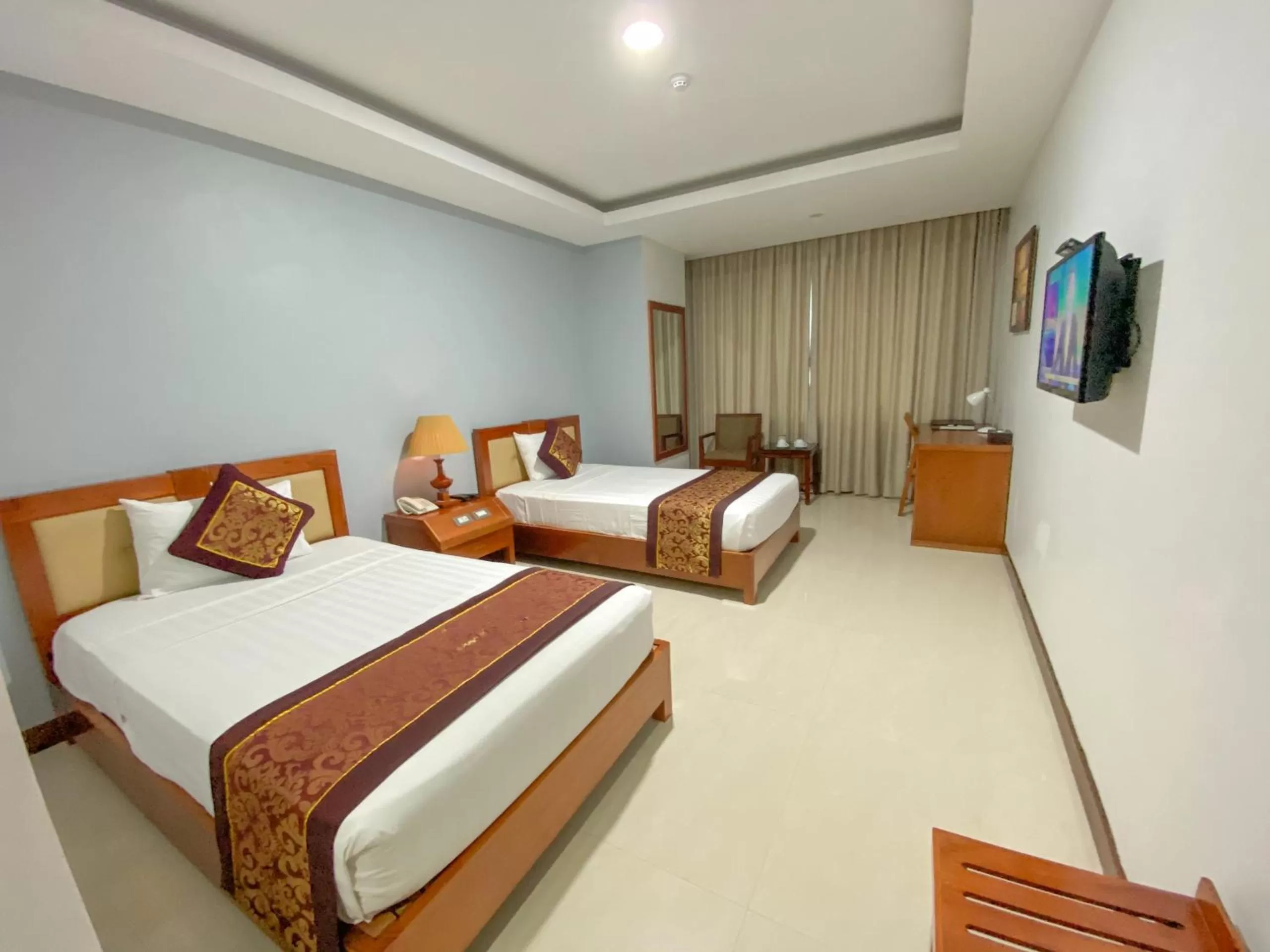 Bed in Kim Thai Hotel