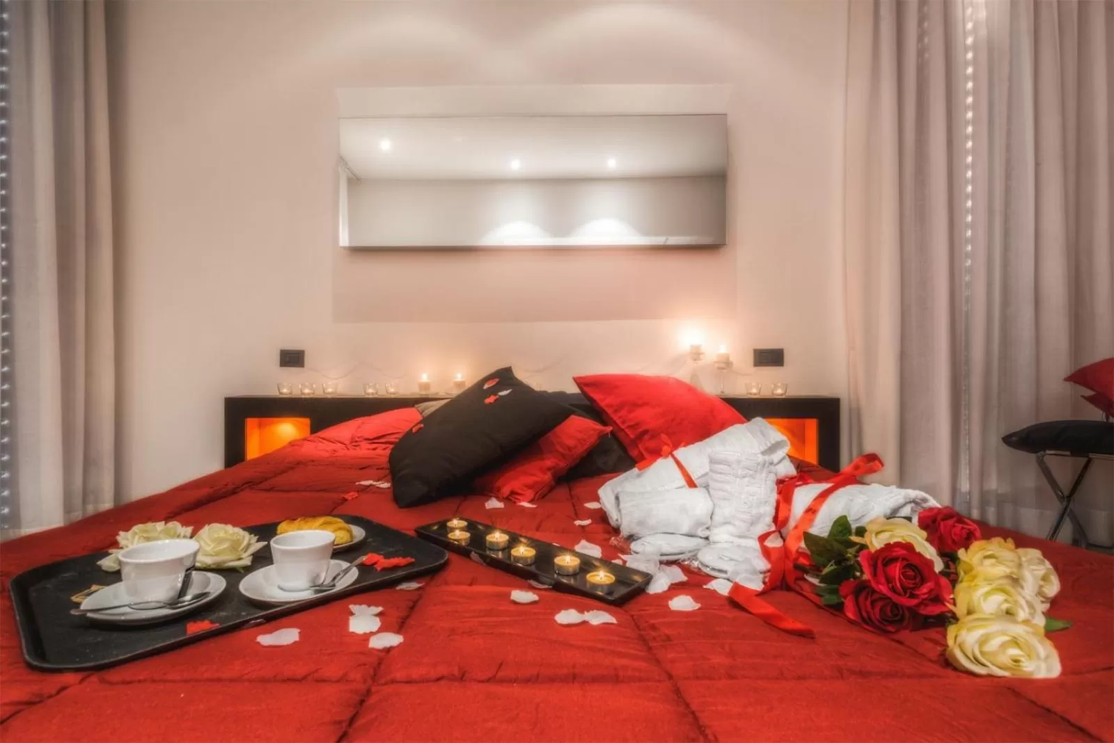 Bed in Blue Shades Hotel