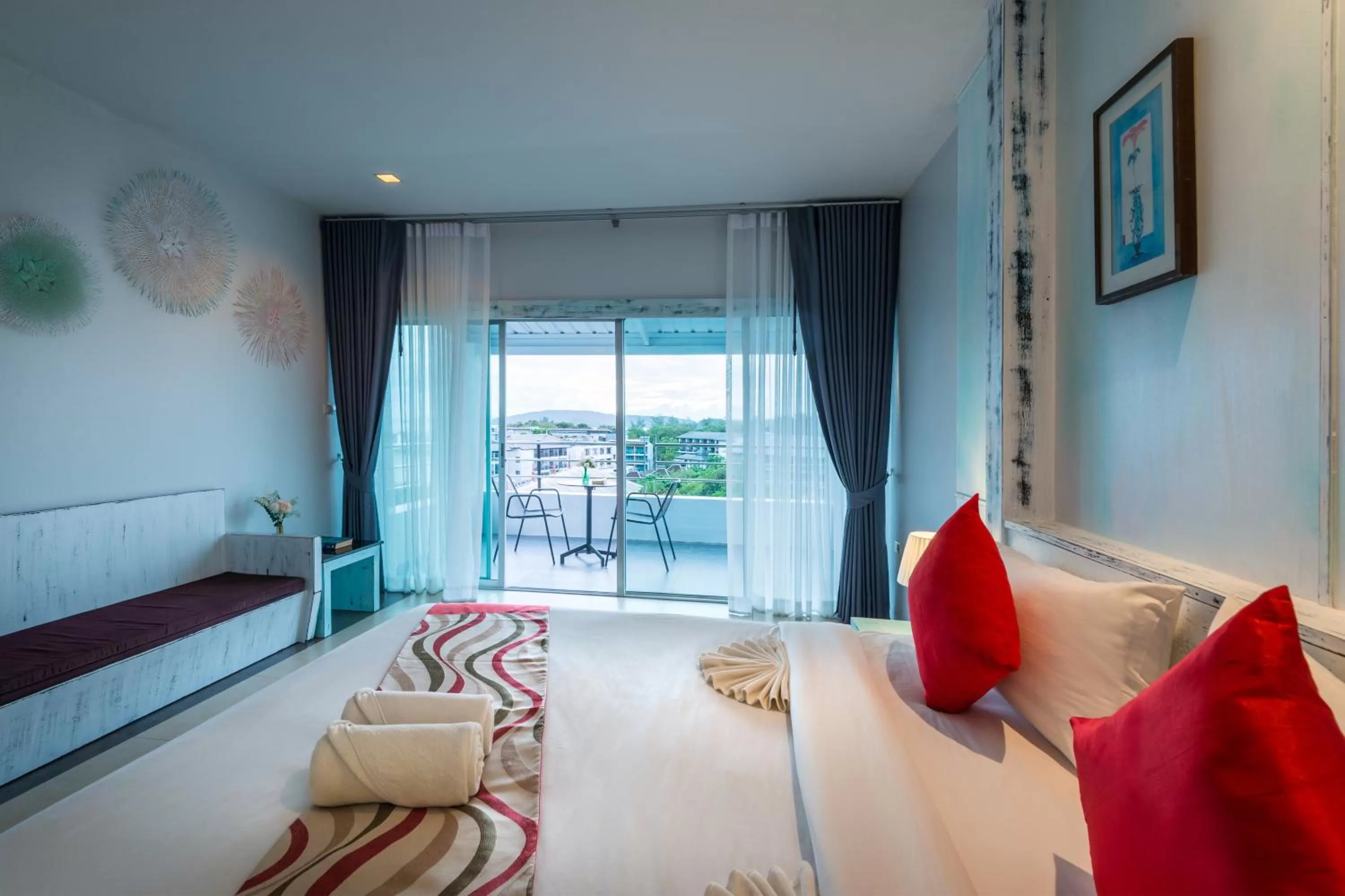 Seating area, Bed in Baan Ban Dalay