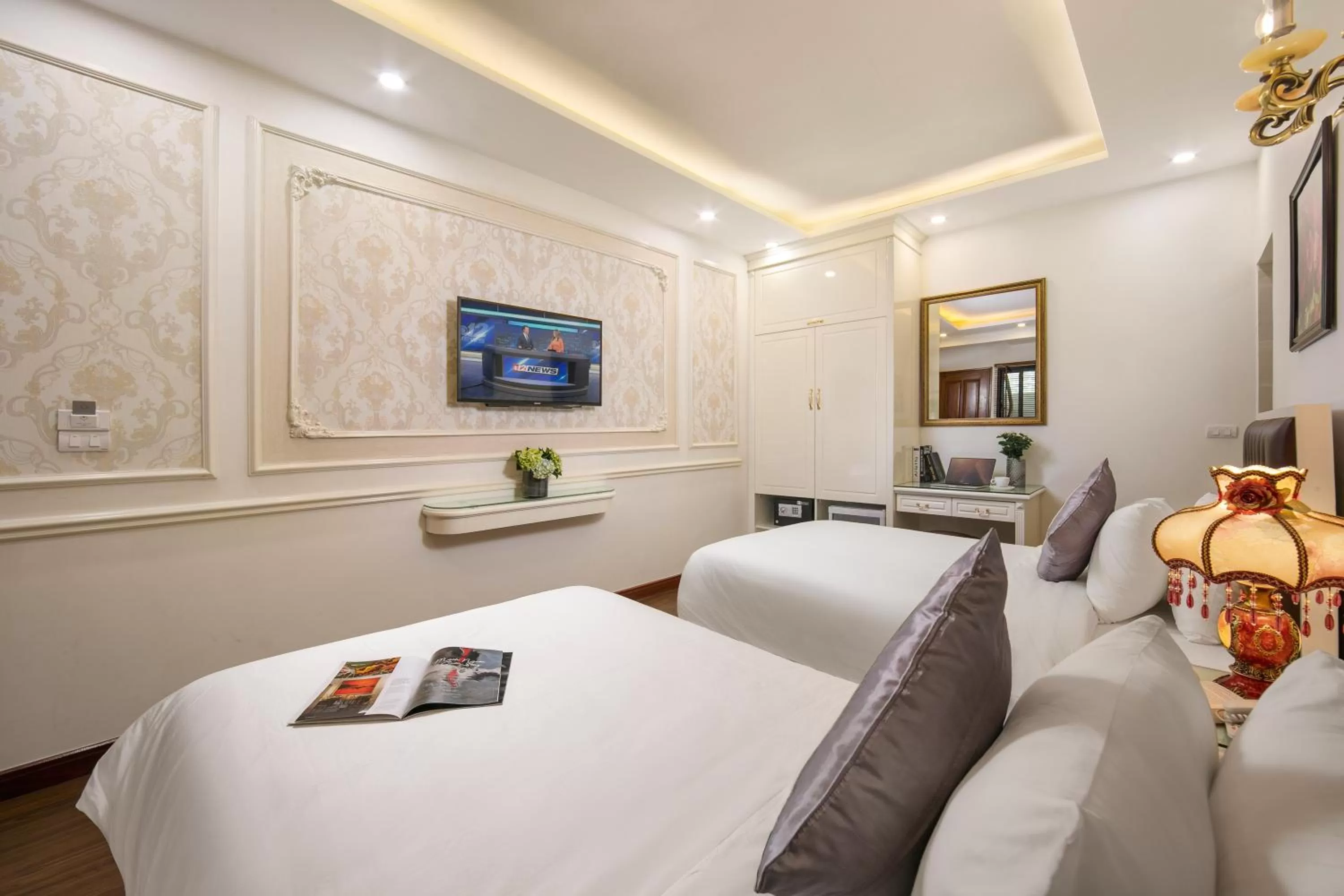 Bed in TrangTrang Boutique Hotel