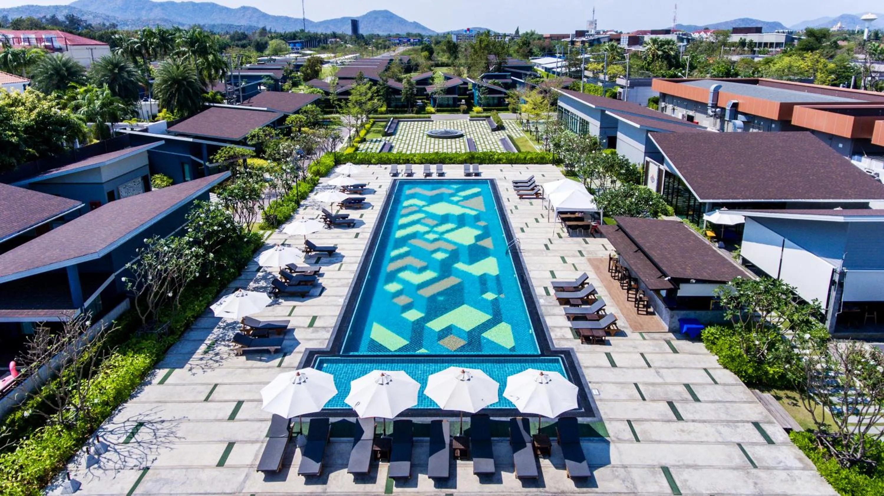 Bird's eye view in Coral Tree Villa Huahin