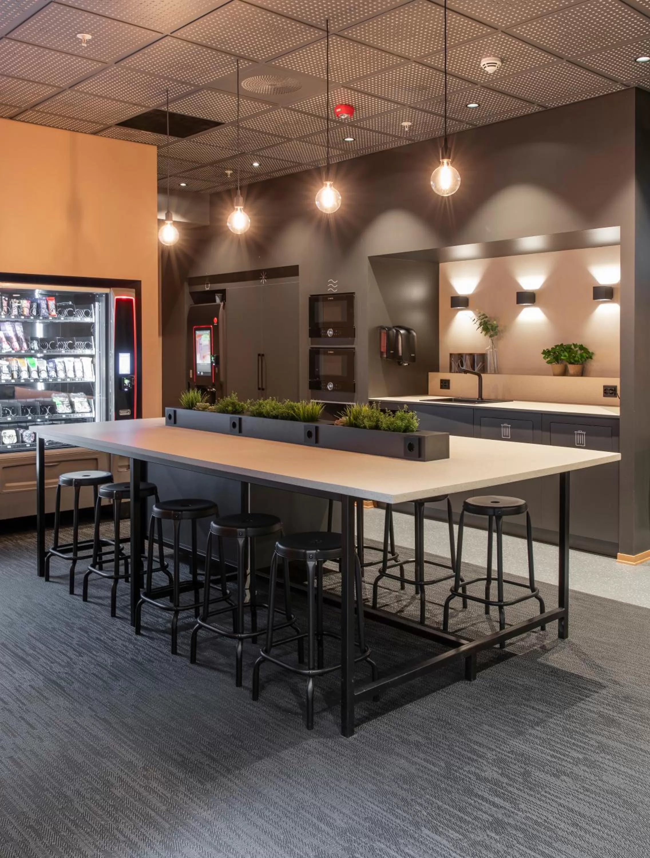 Communal kitchen in Citybox Oslo