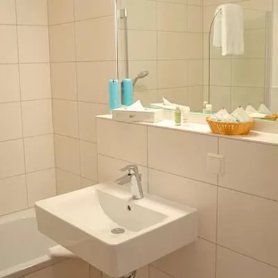 Bathroom in Bernsteinsee Hotel&Ferien