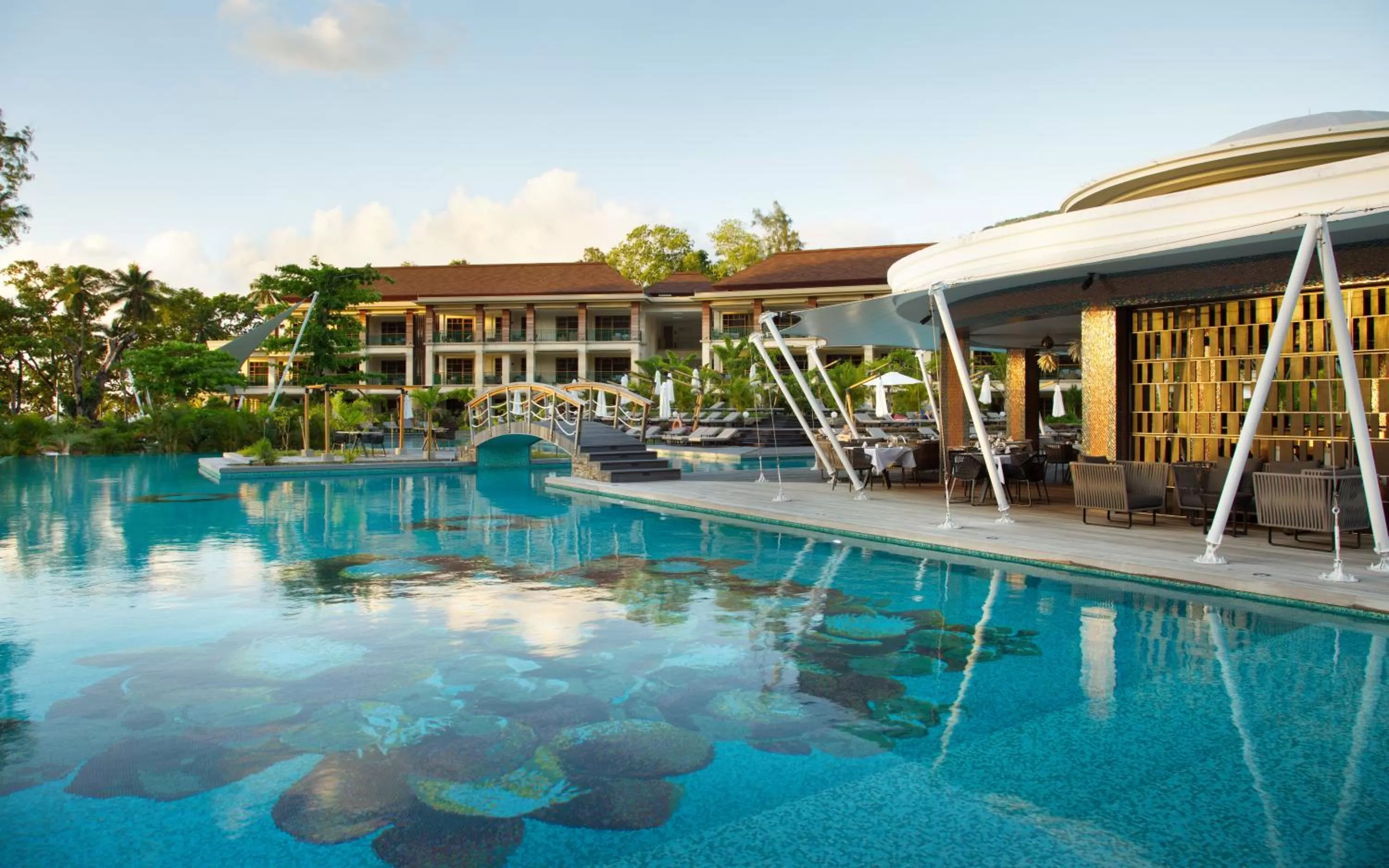 Swimming pool in Savoy Seychelles Resort & Spa