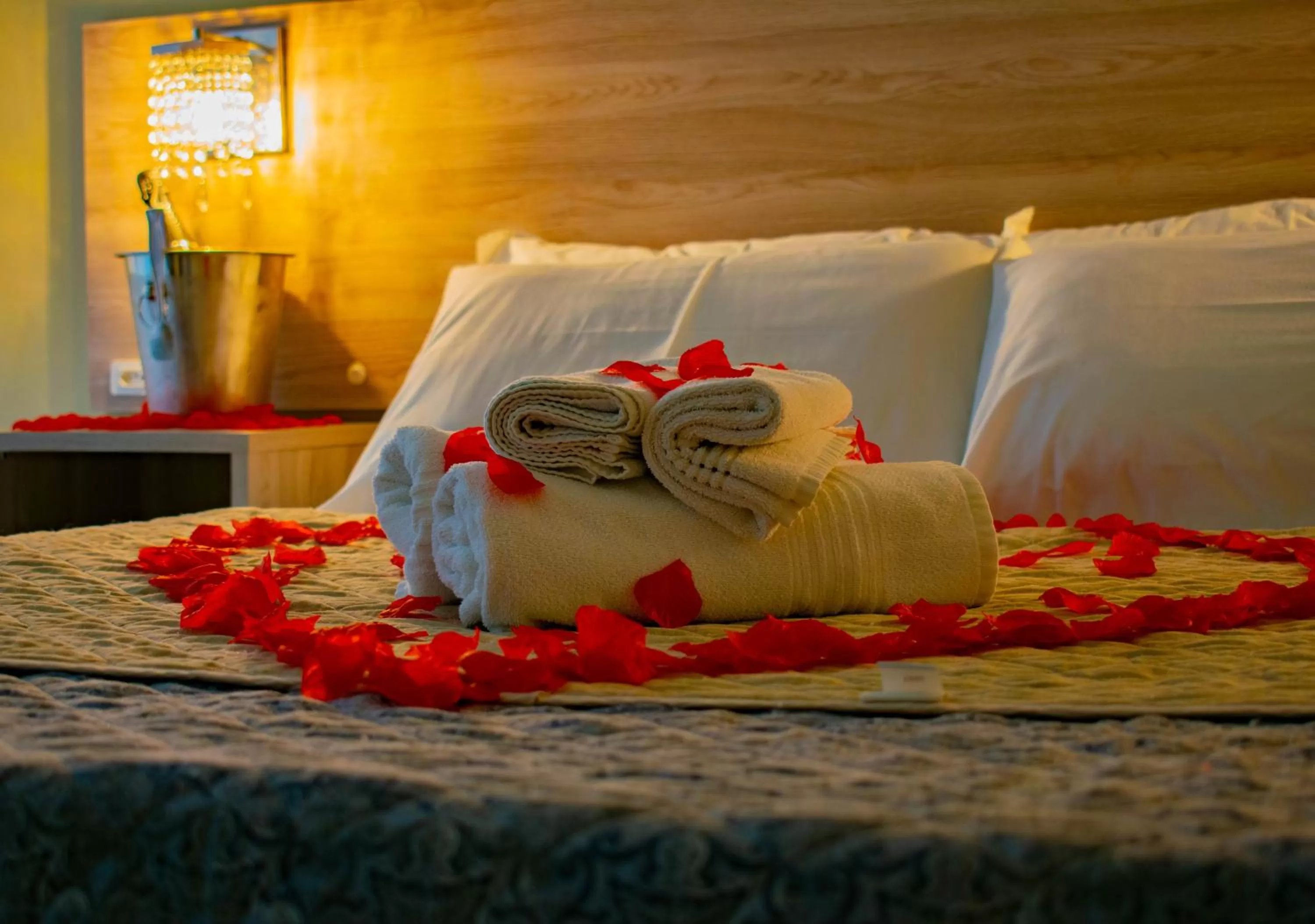 Bed in Pousada Tissiano