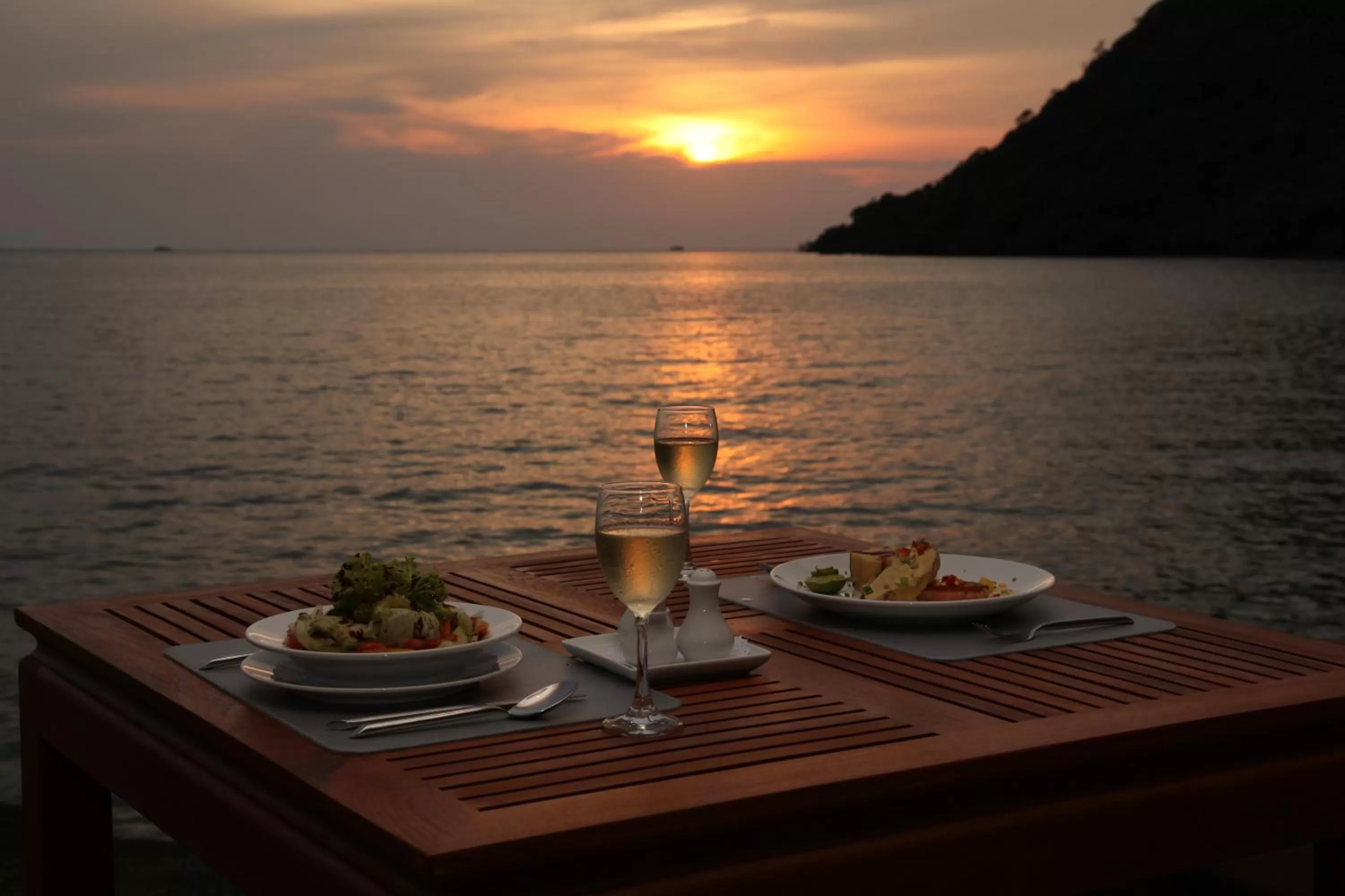 Dining area in Marina Sands Resort