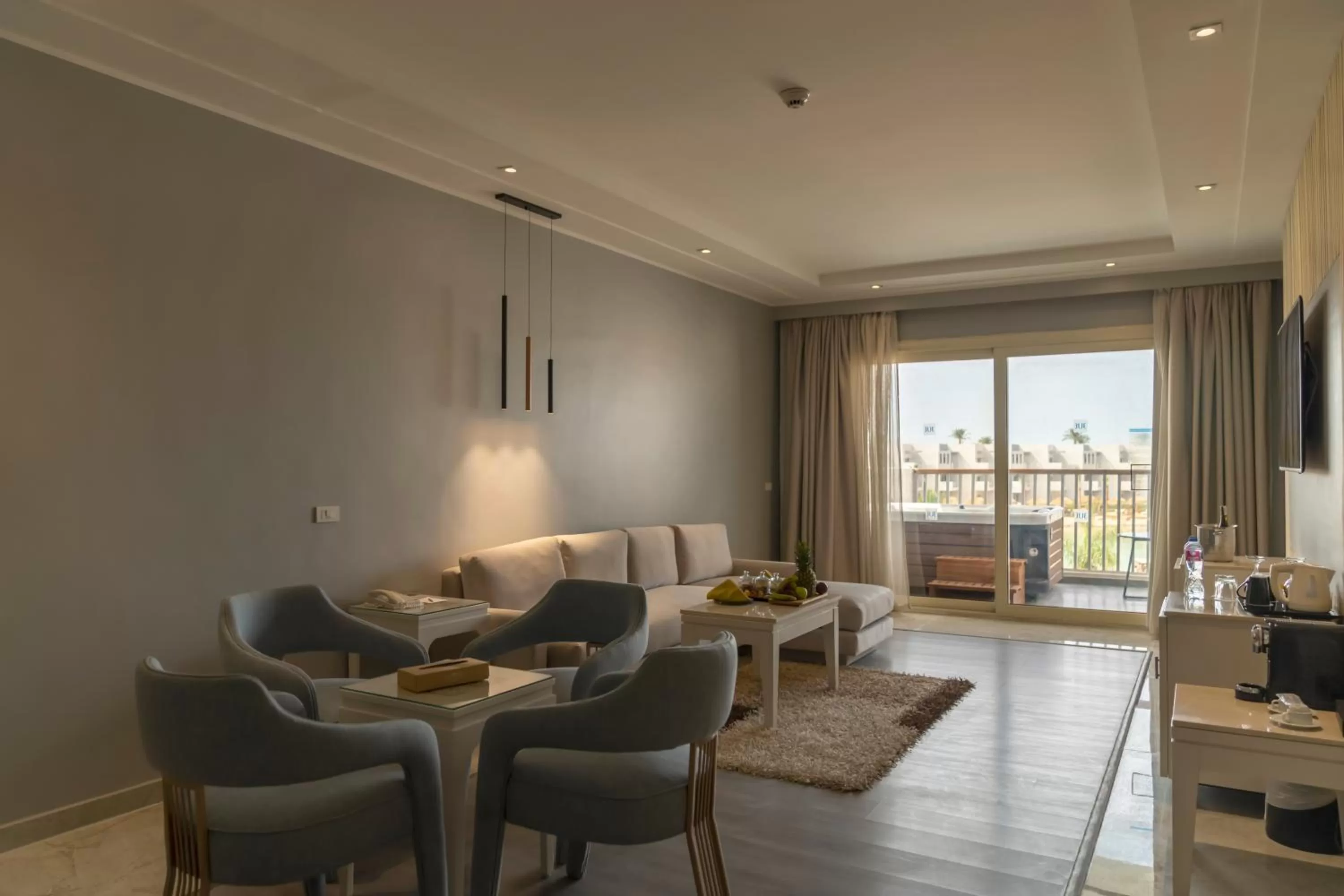 Living room in Sunrise Crystal Bay Resort -Grand Select