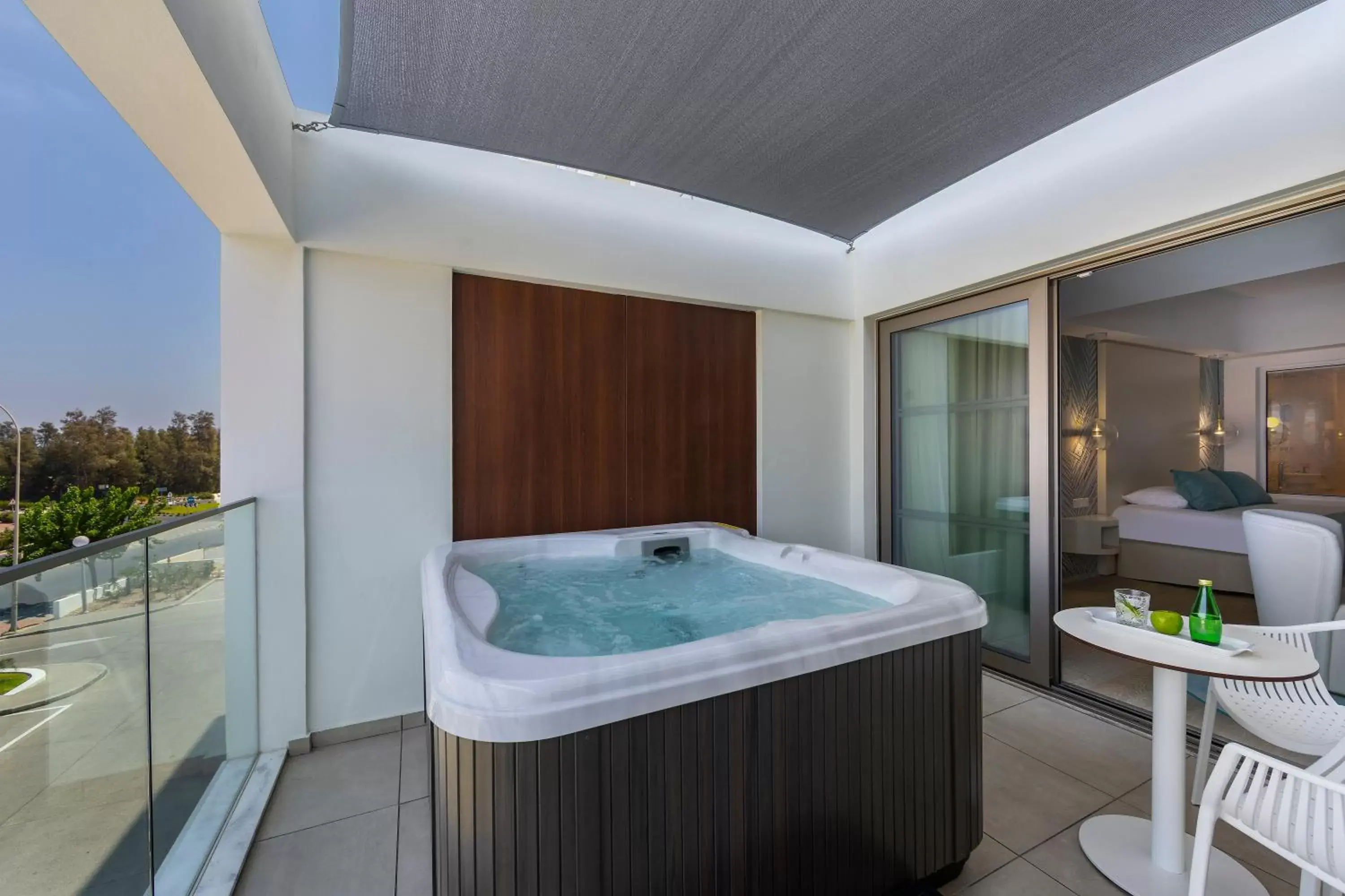 Junior Suite with Inland View and Private Outdoor Hot Tub in Ivi Mare - Designed for Adults by Louis Hotels Junior Suite with Inland View and Private Outdoor Hot Tub in Ivi Mare - Designed for Adults by Louis Hotels