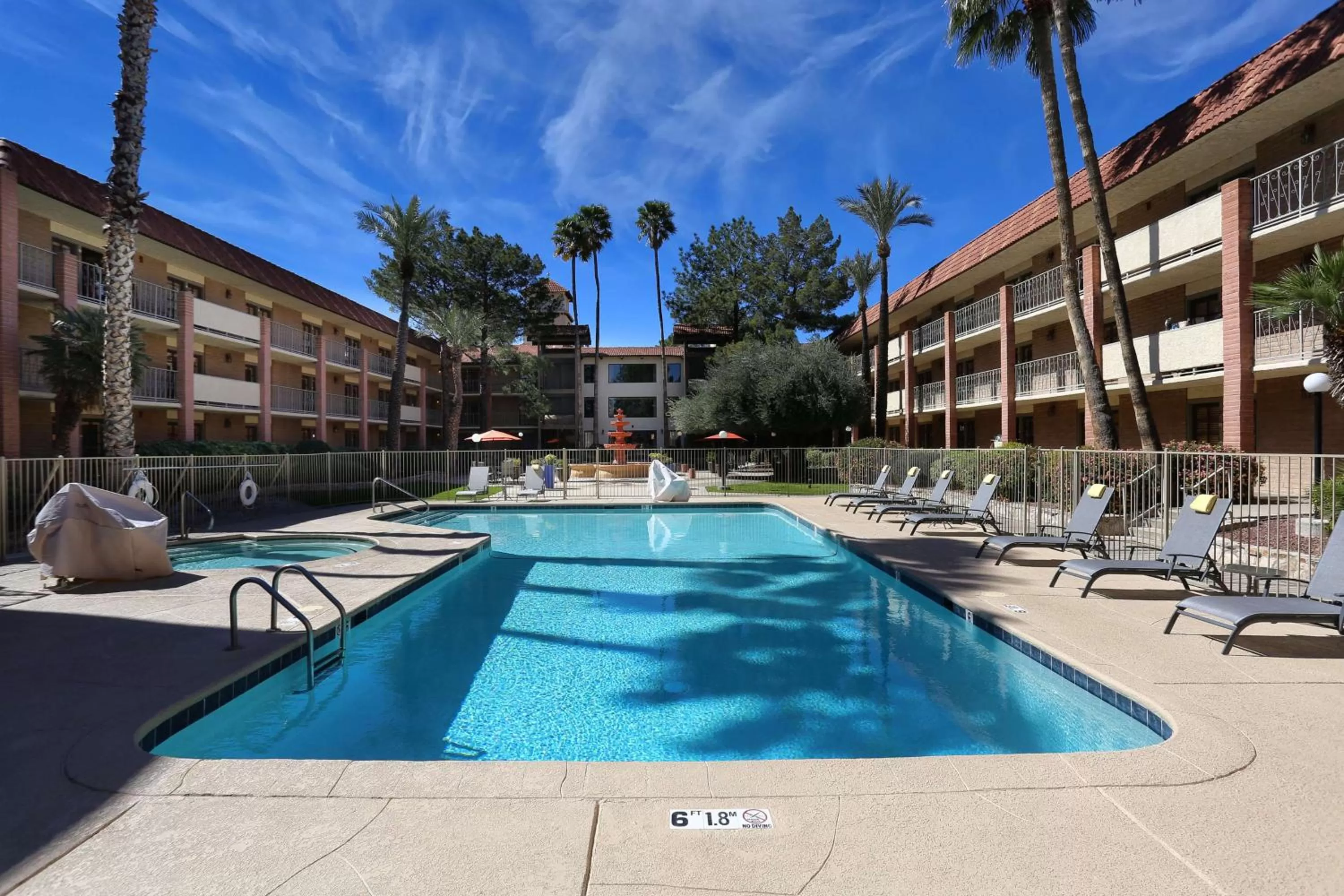 Pool view in DoubleTree Suites by Hilton Tucson Airport