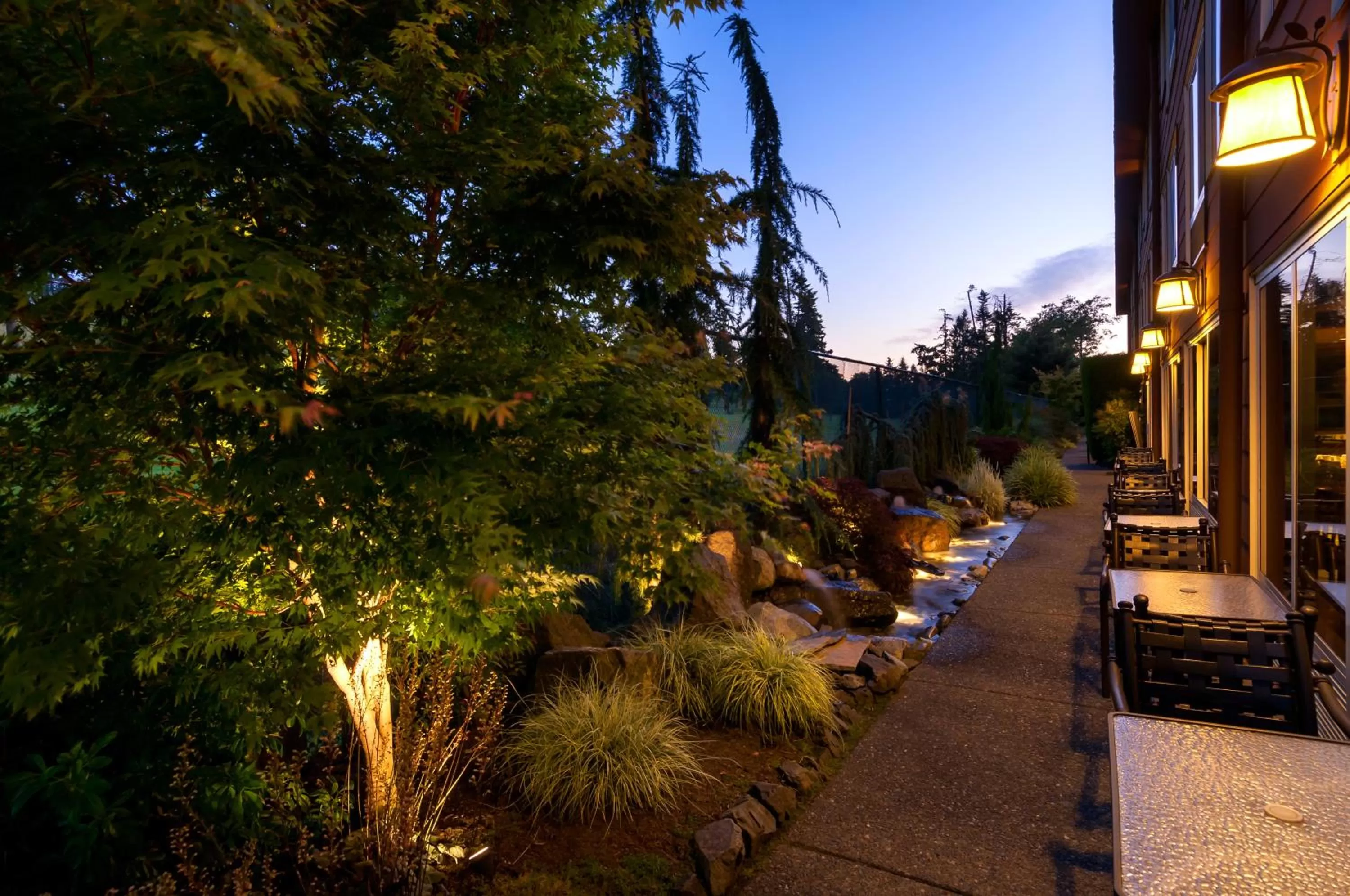 Facade/entrance in Olympic Lodge by Ayres