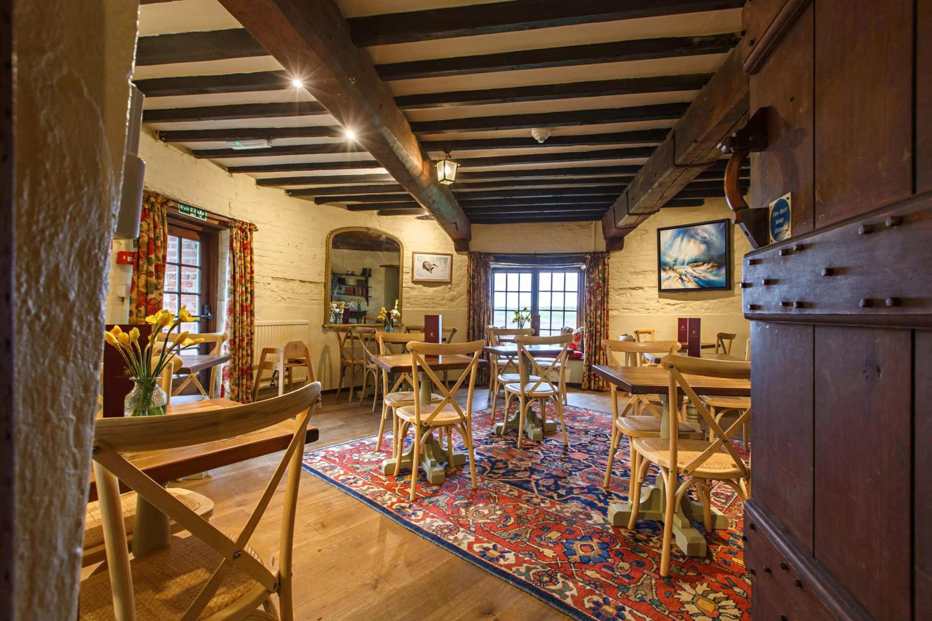 Dining area in Cley Windmill