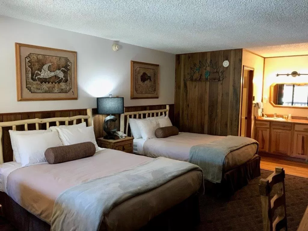 Bed in Copper King Lodge