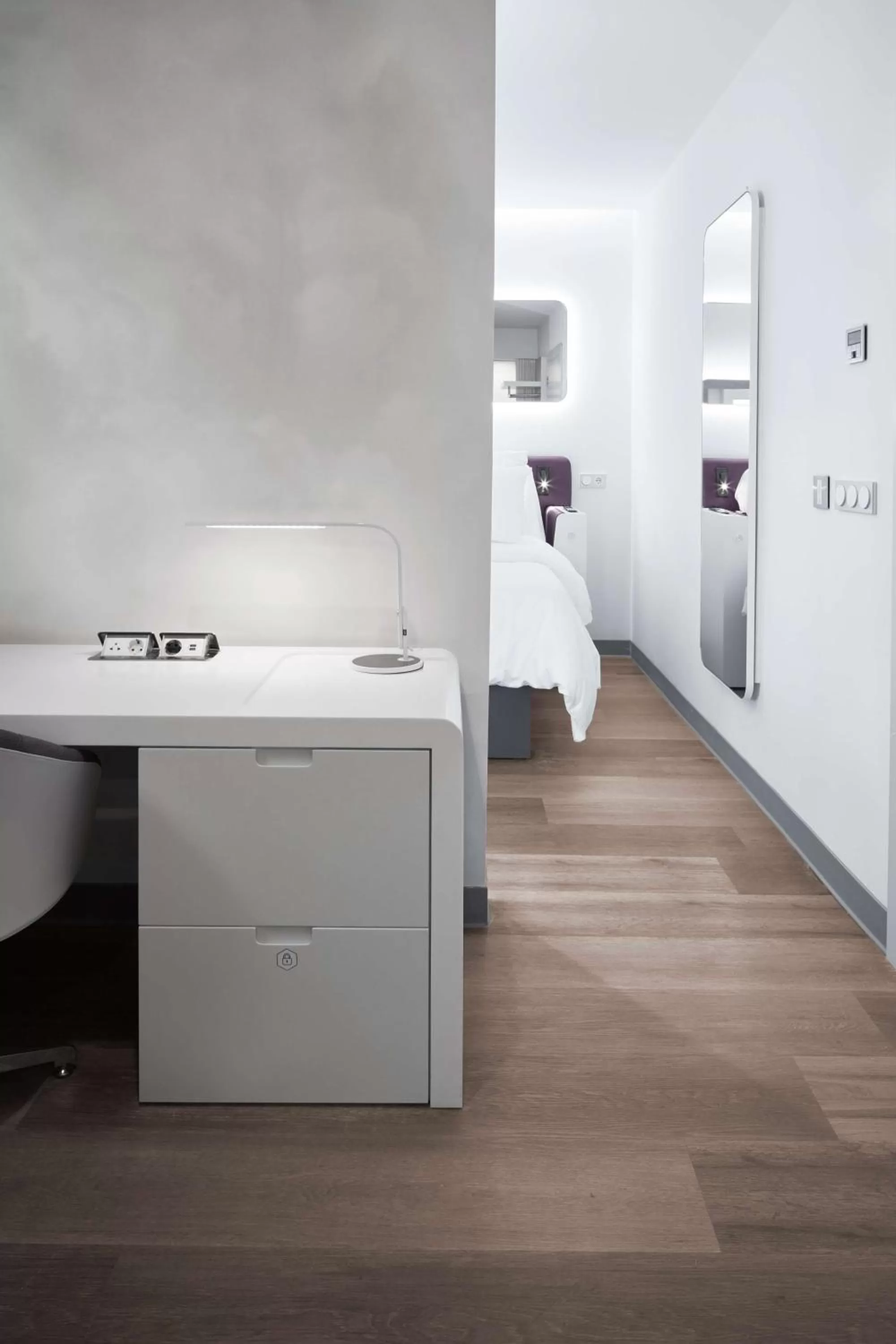 Bedroom, Bed in YOTELAIR Istanbul Airport, Duty free - International Transit area