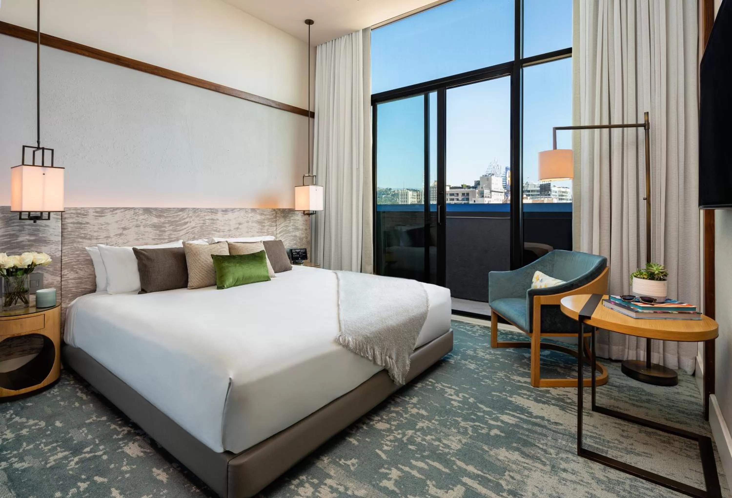 Balcony/Terrace, Bed in Dream Hollywood, by Hyatt