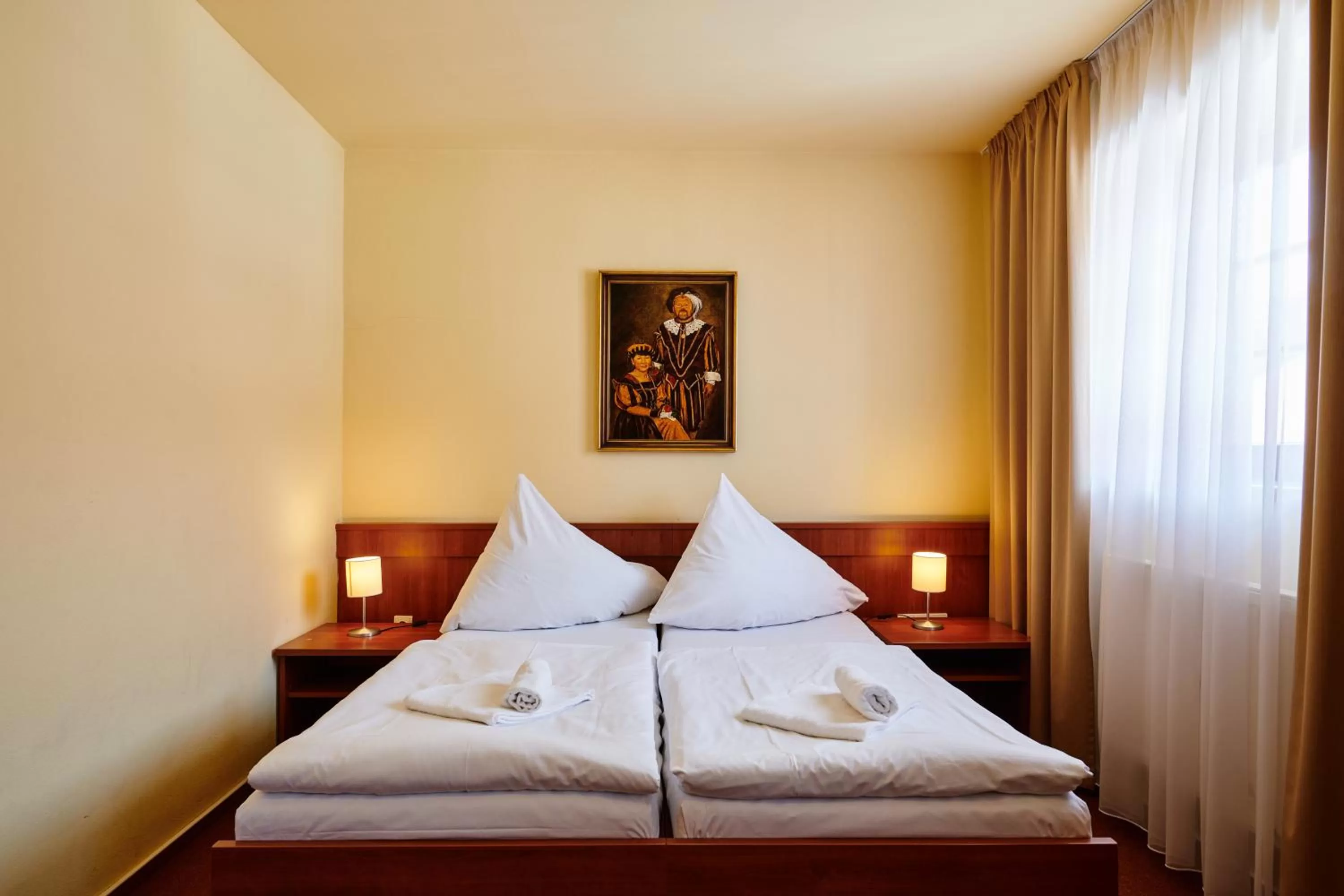 Bed in Hotel Zlatá Hvězda