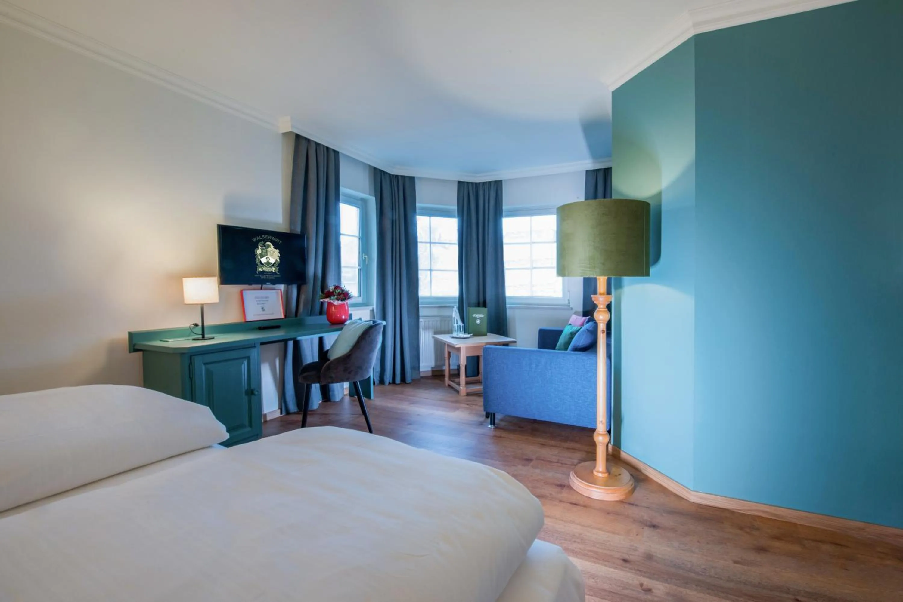 Bed in Hotel Walserwirt