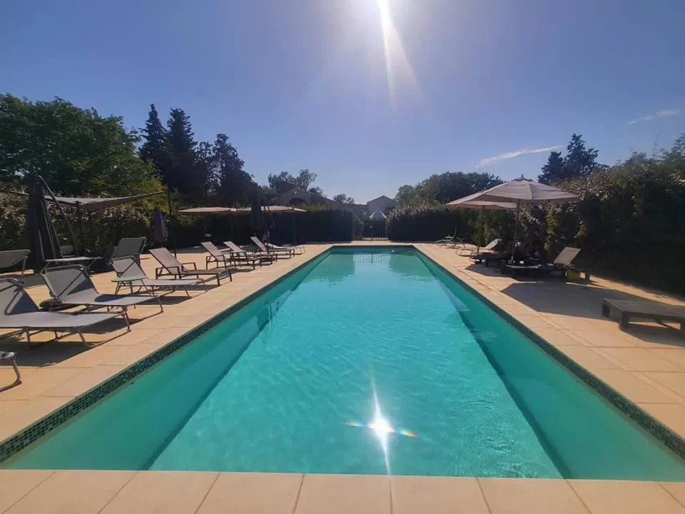 Swimming pool in Domaine du Prieuré d'Estagel chambres d'hôtes