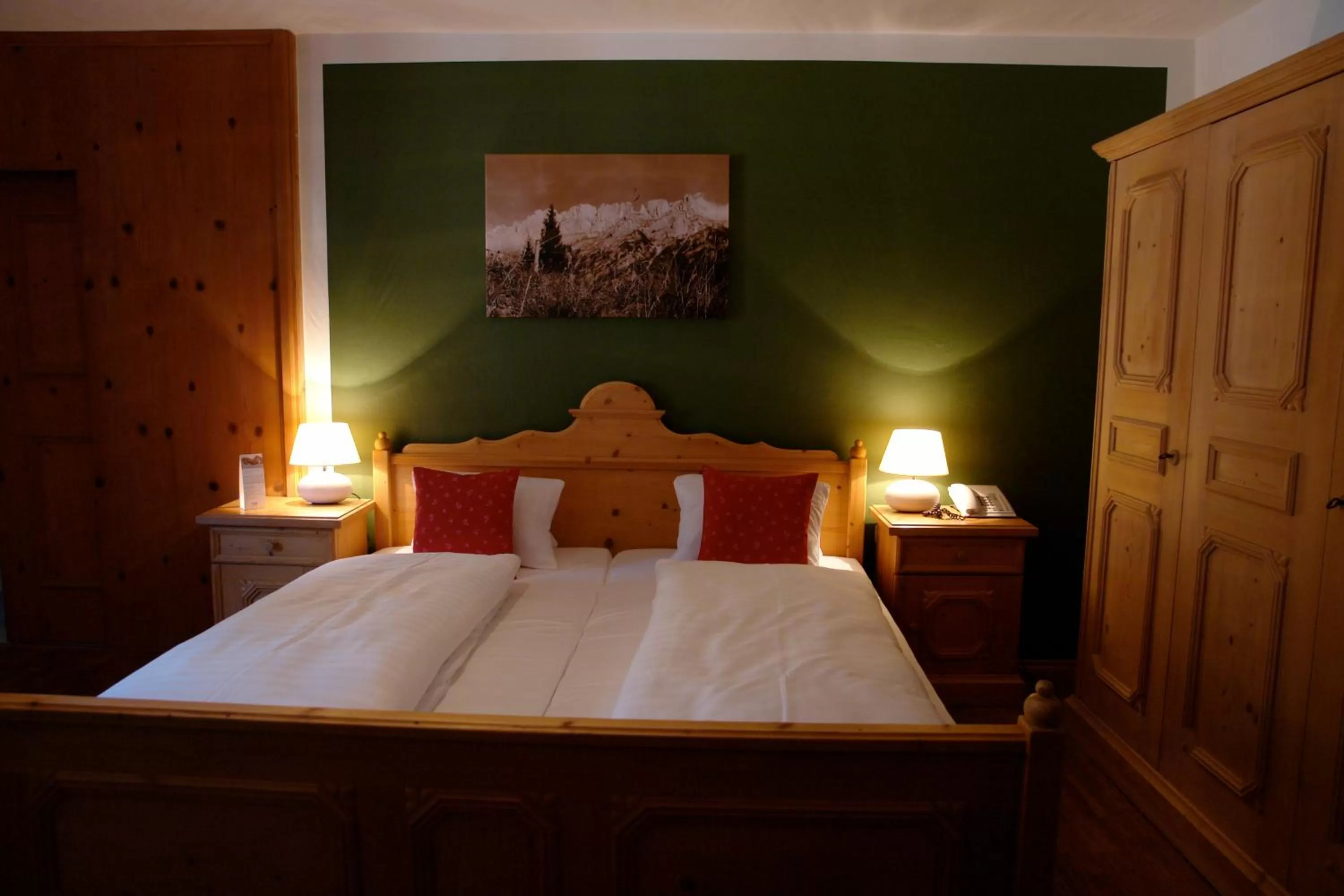 Bed in Hotel Gamshof