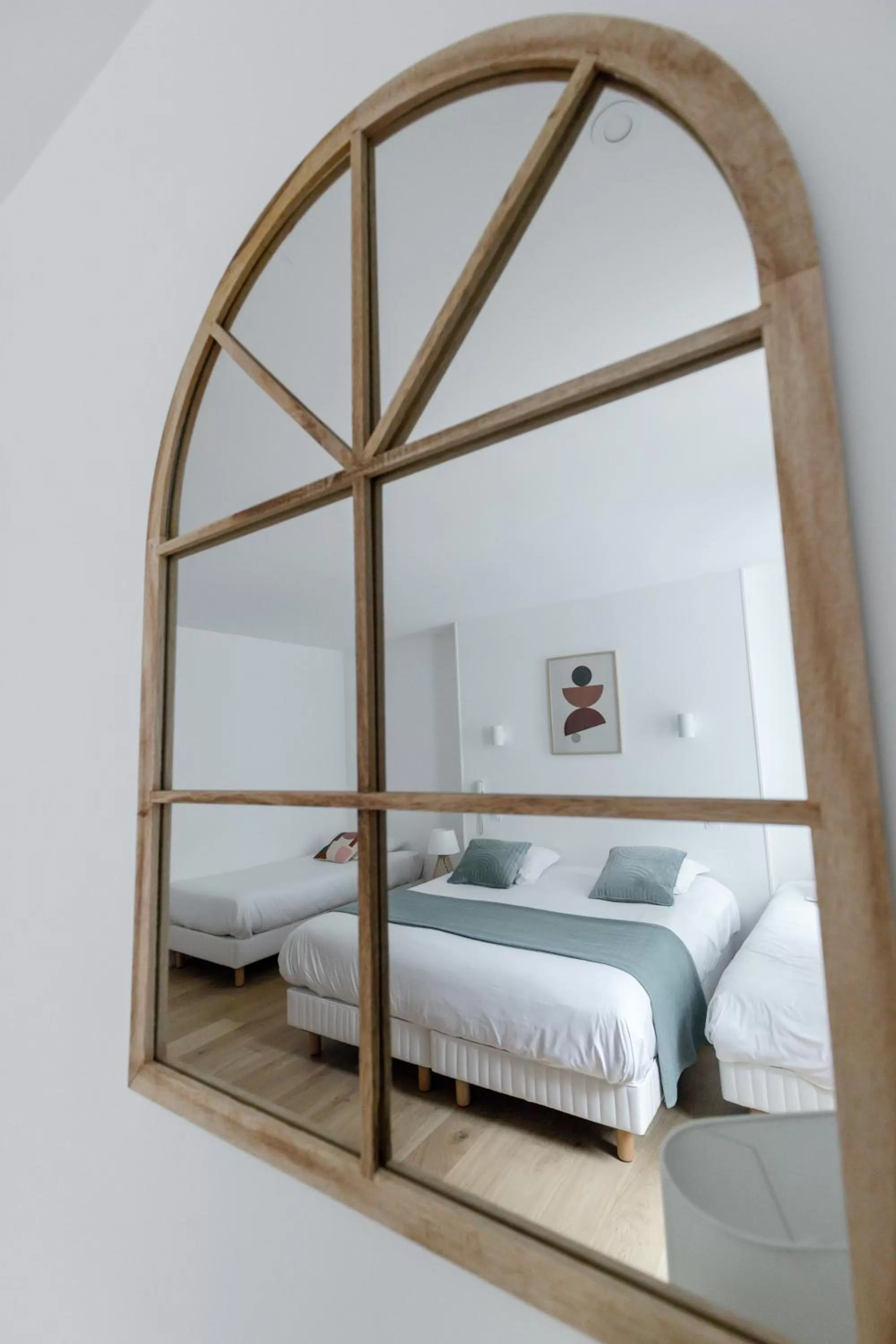 Bedroom, Bed in Hôtel Porte Mars Reims Gare Centre Arena