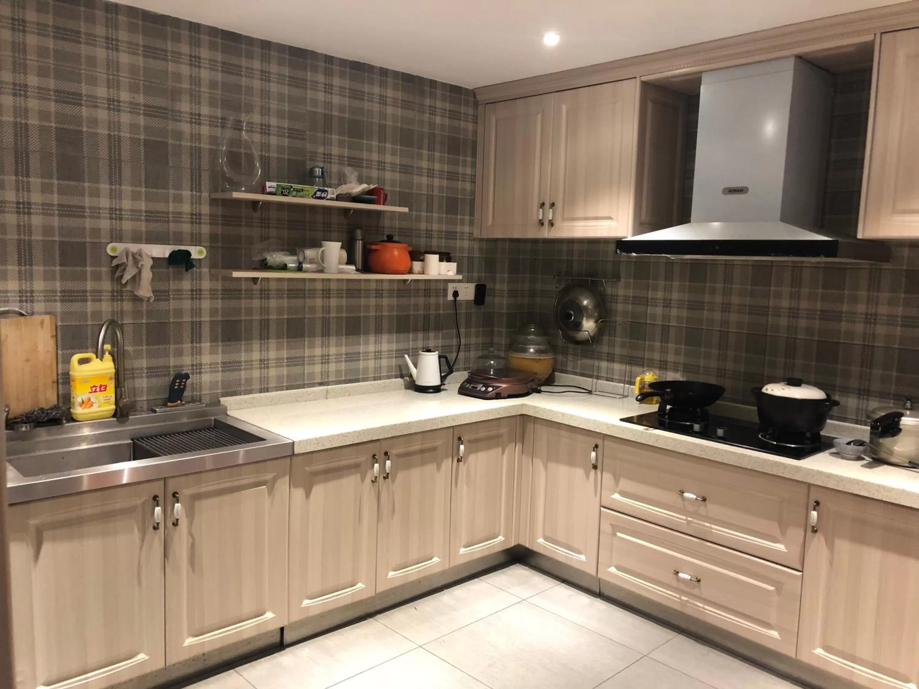 Kitchen or kitchenette in Li River Resort Villa Hotel