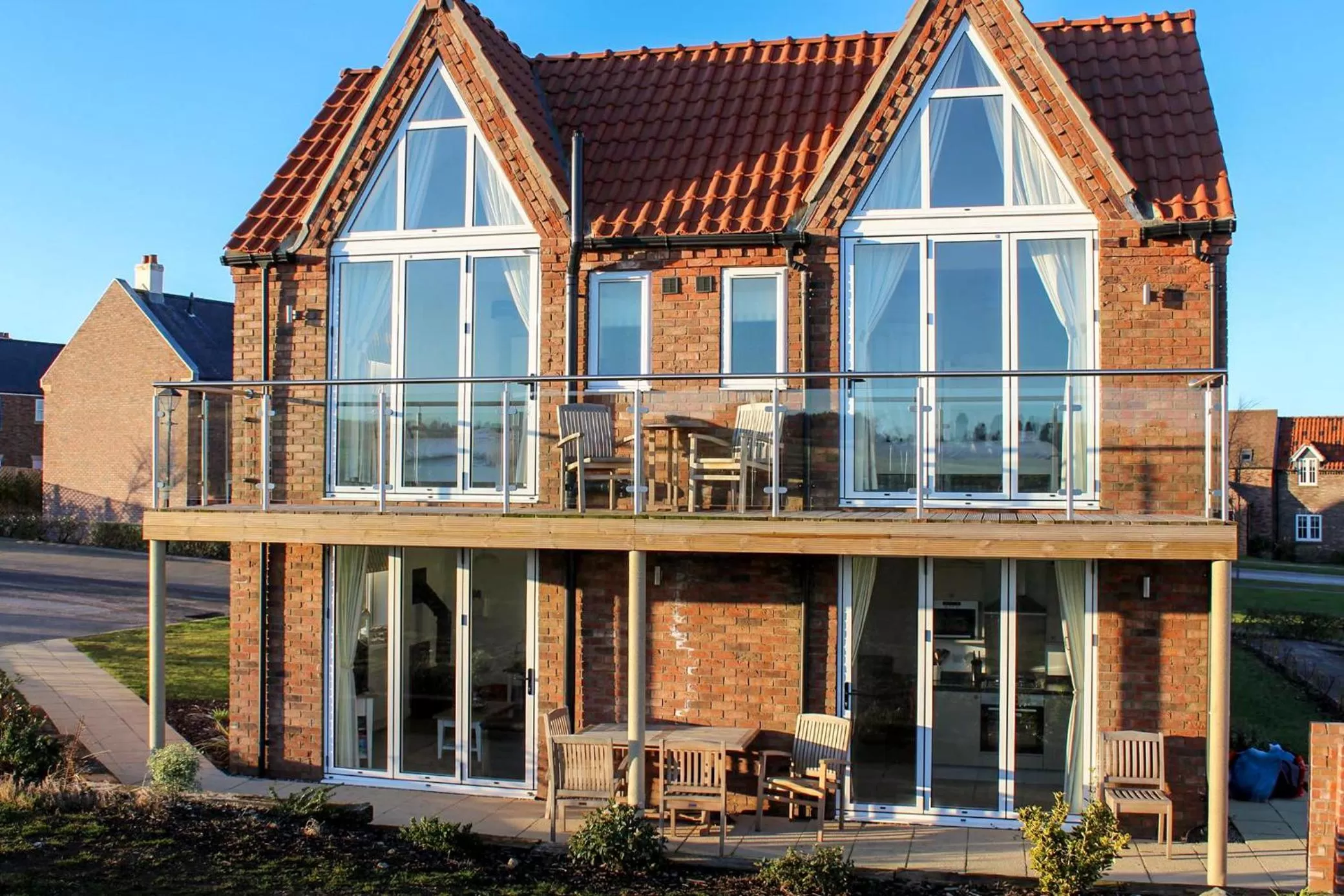 Patio in The Bay Filey Holiday Village