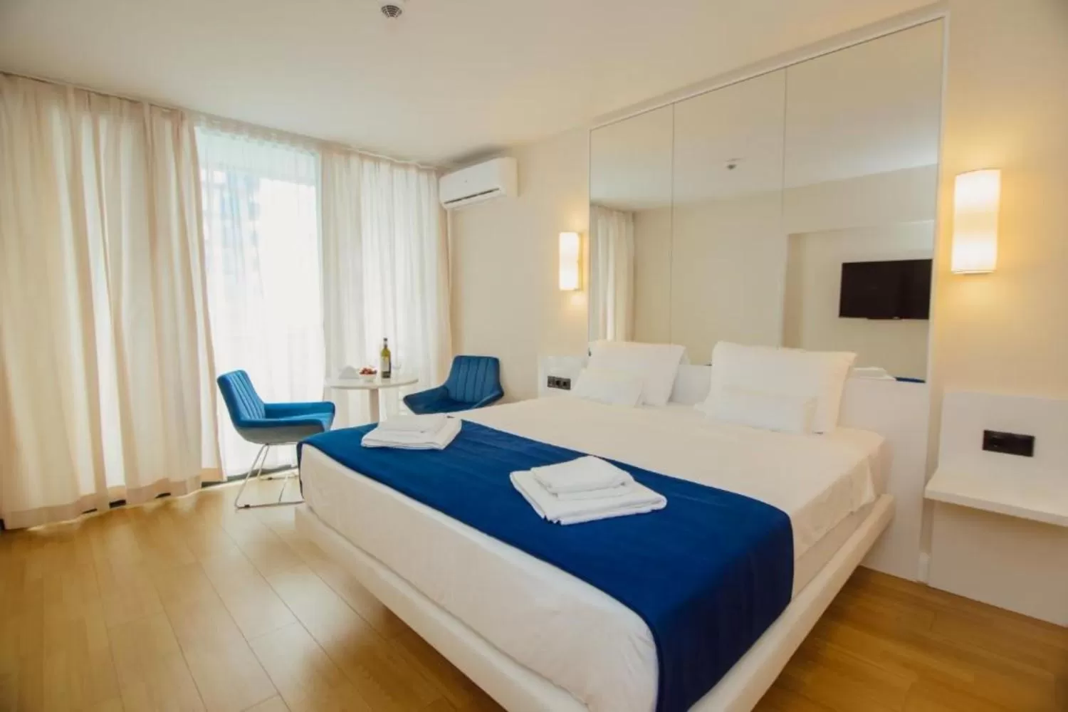 Communal lounge/ TV room, Bed in Special Apartments In Orbi City Batumi