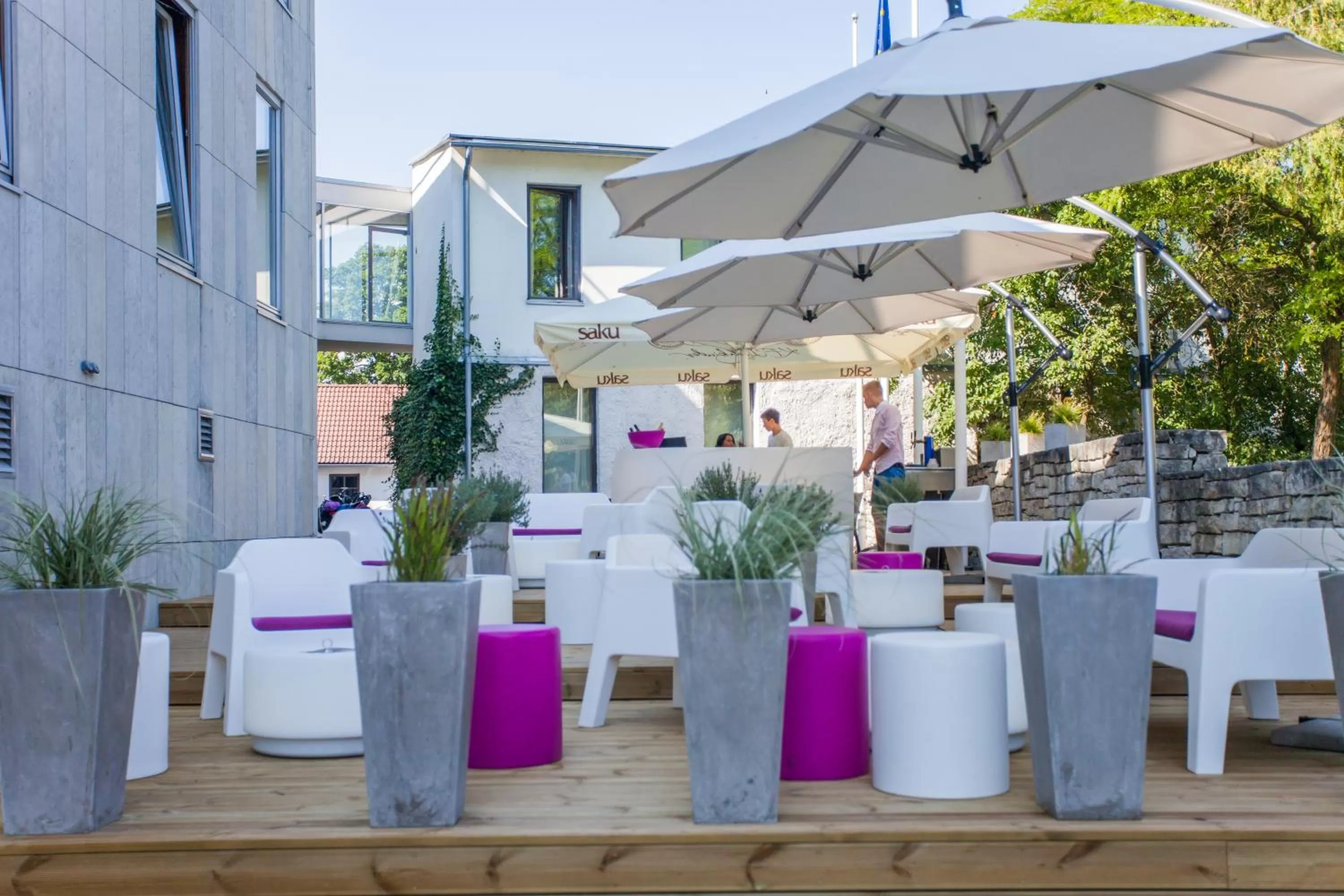 Patio in Johan Design & SPA Hotel