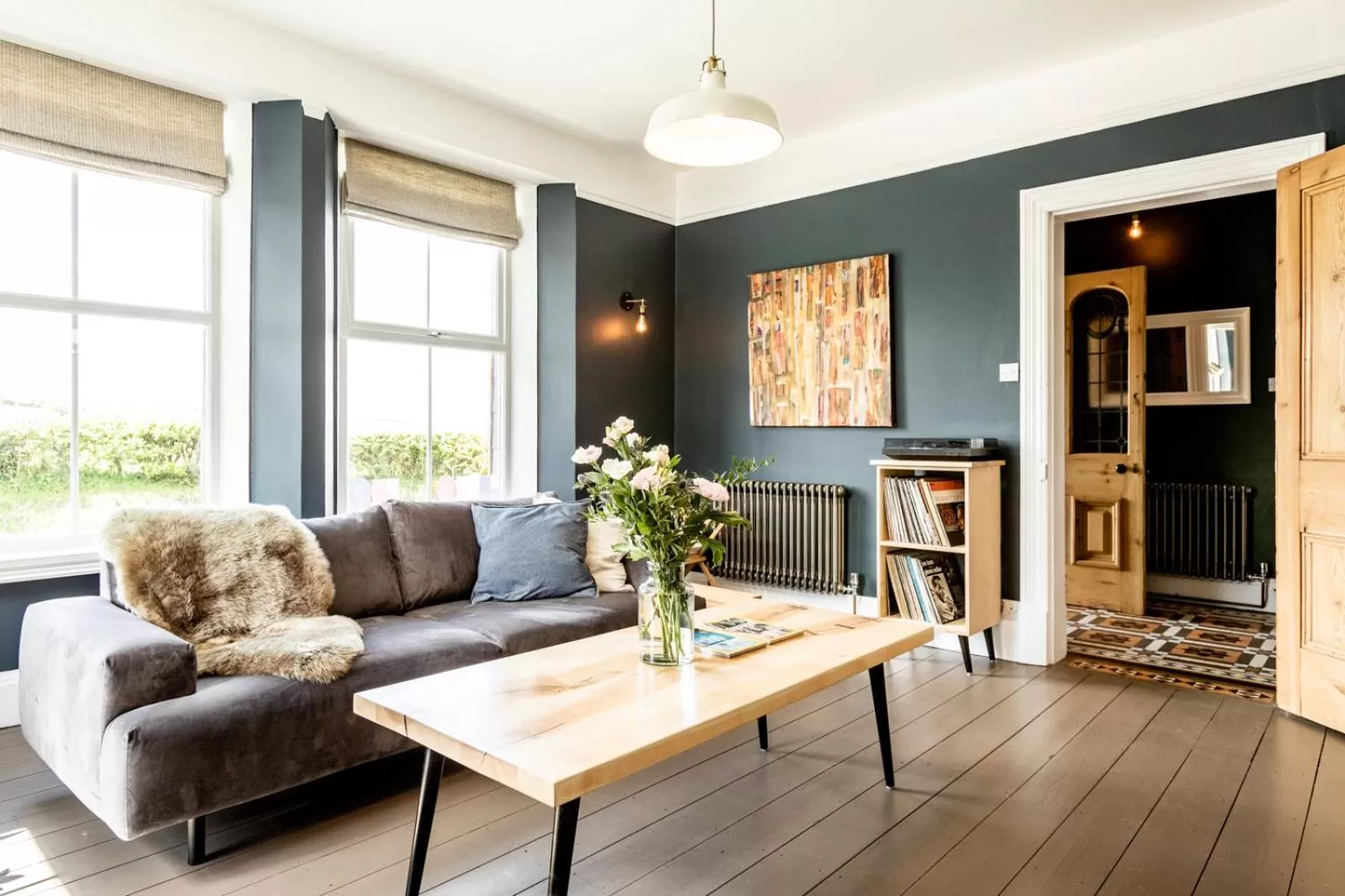 Living room in The Old Vicarage