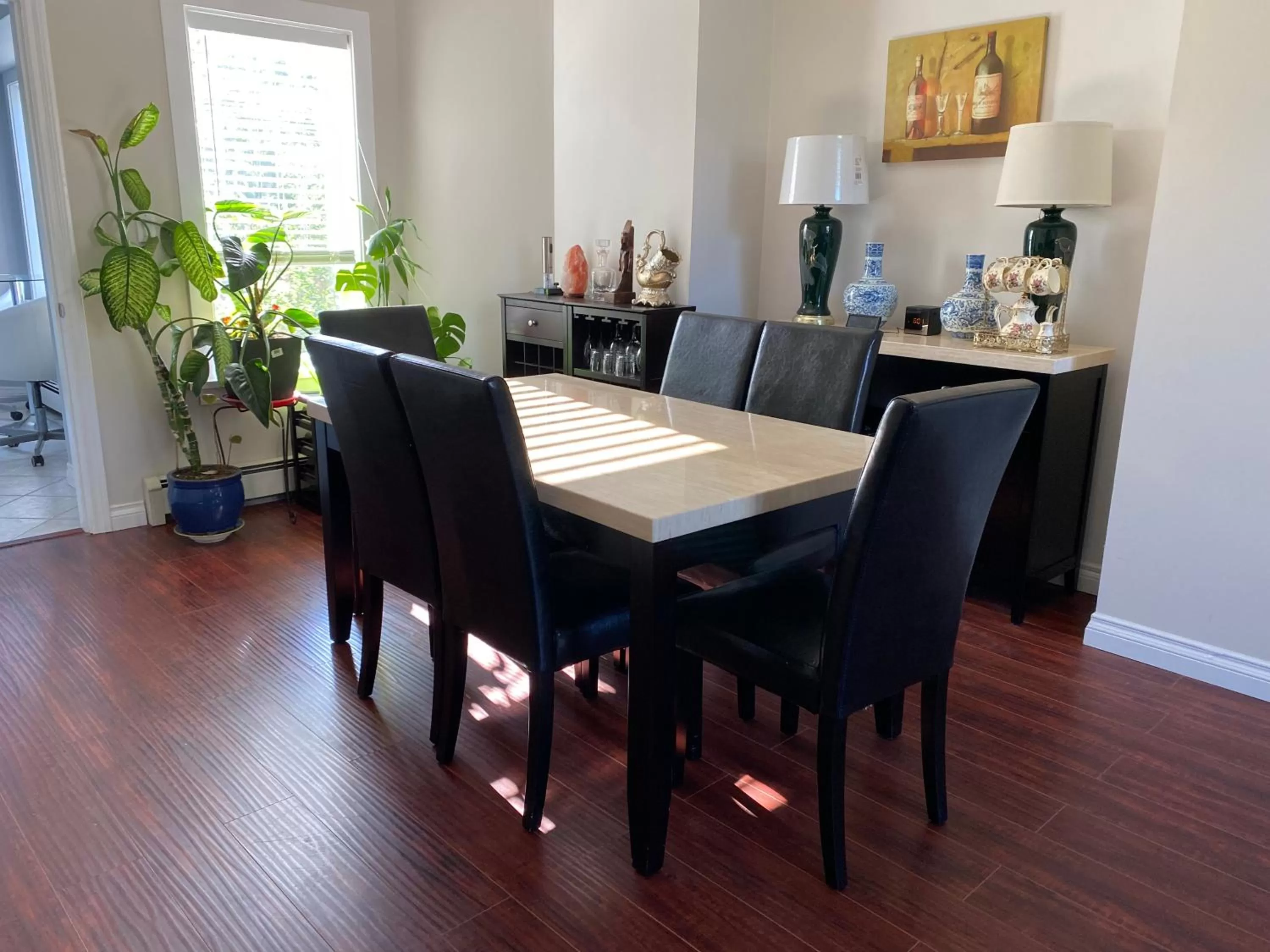 Dining Area in Jane's private rooms with shared washroom
