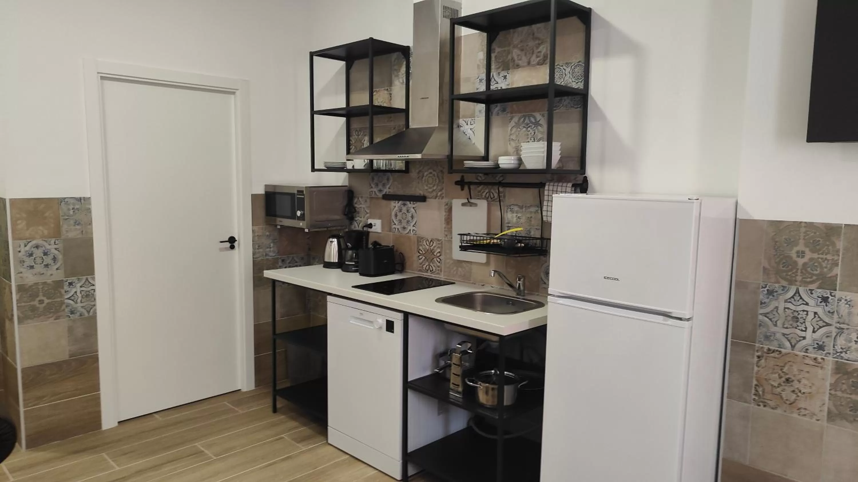Kitchen or kitchenette in Hotel Apartamentos Pueblo Mar
