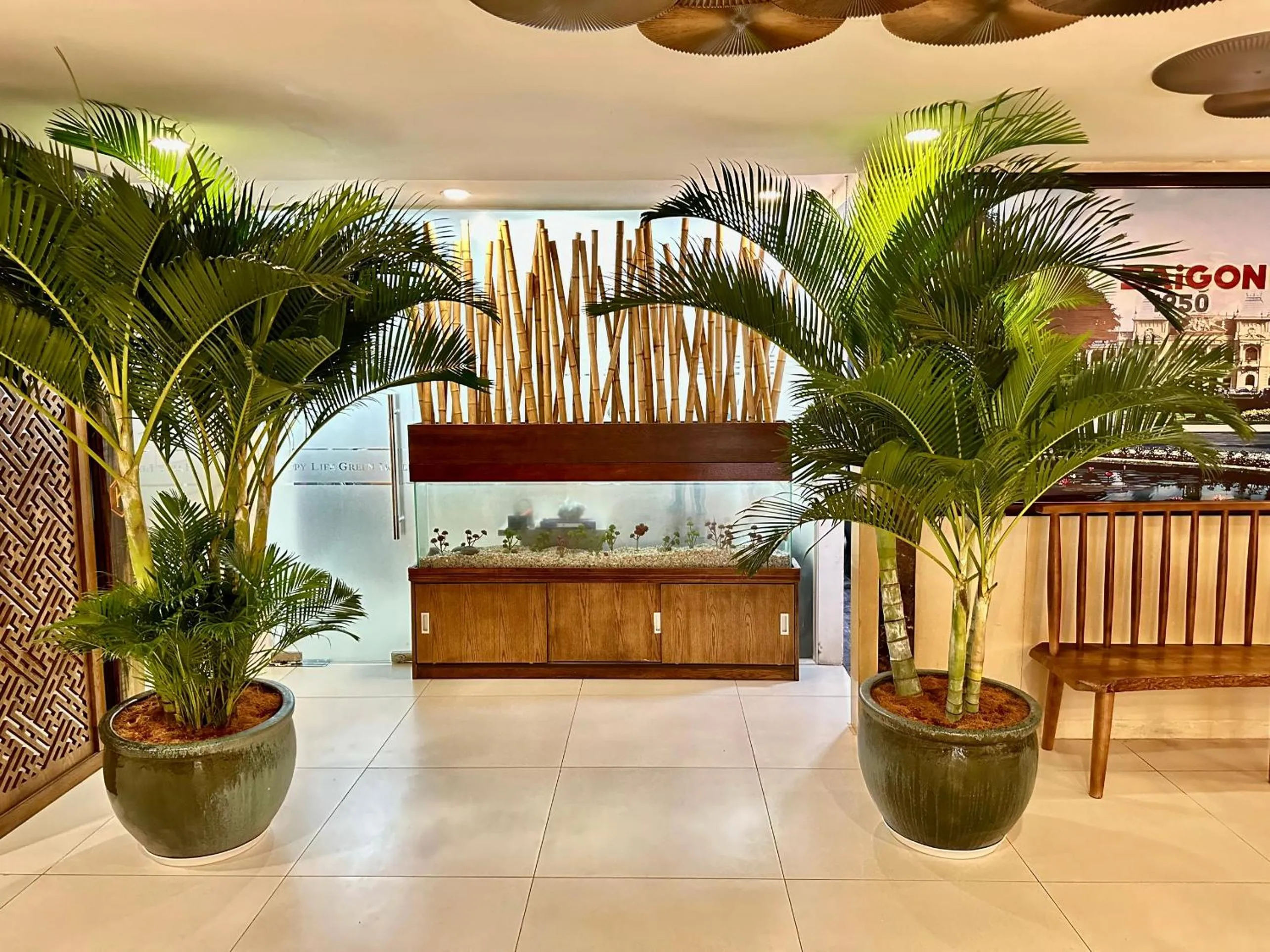 Decorative detail in Sunshine Antique Hotel Saigon