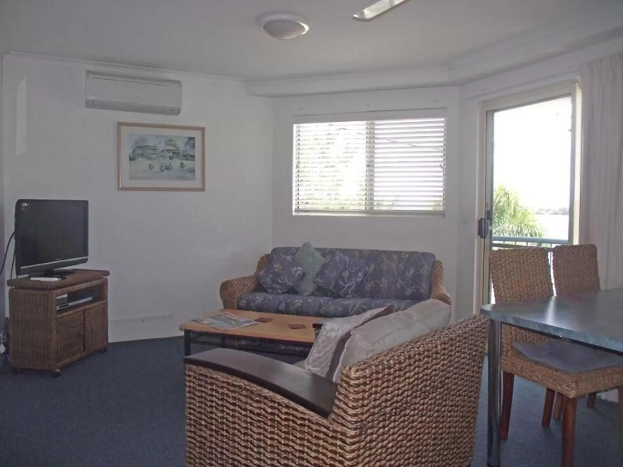 Living room in River Sands Apartments