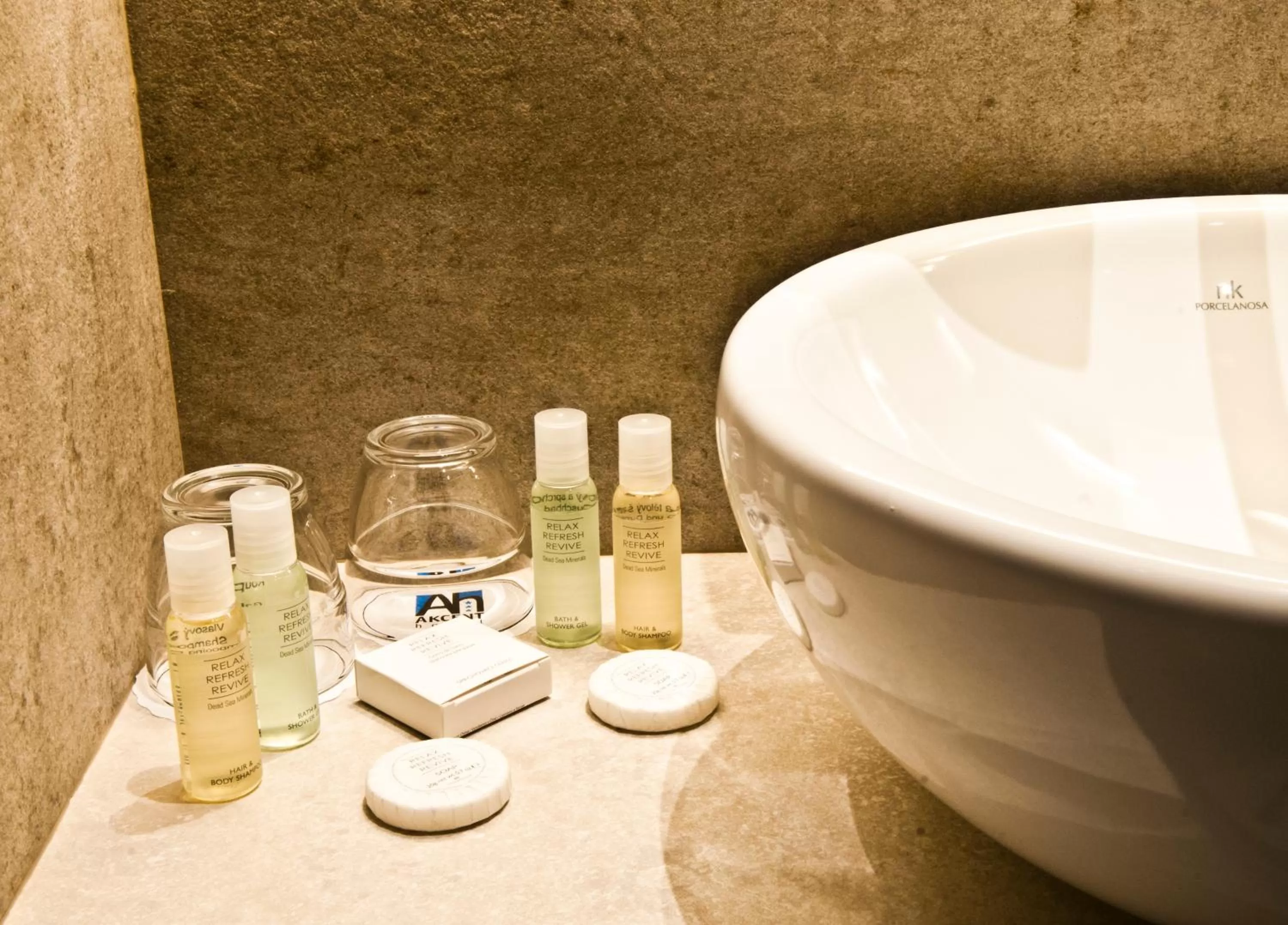 Bathroom in Akcent hotel