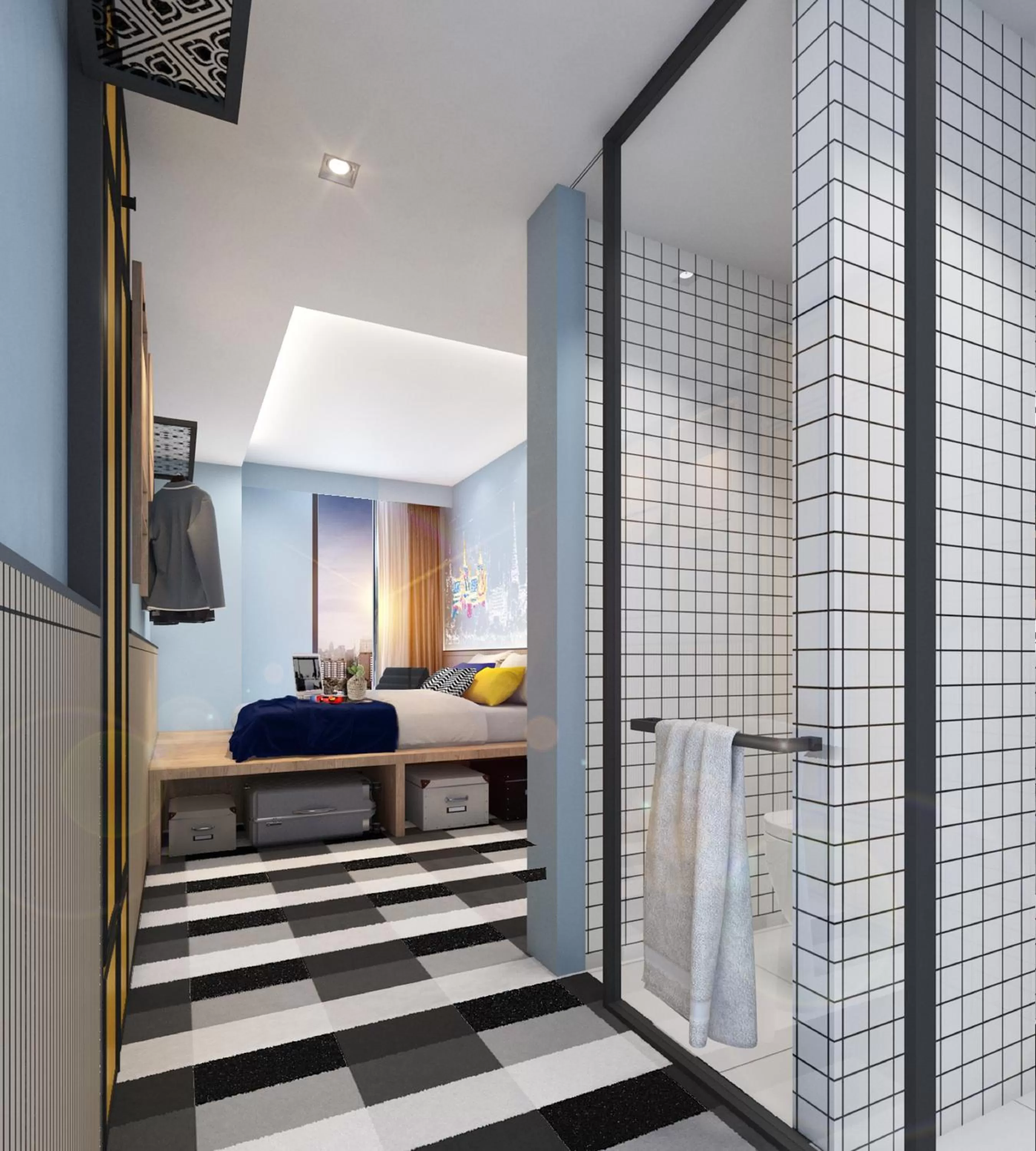 Bedroom, Bed in lyf Sukhumvit 8 Bangkok