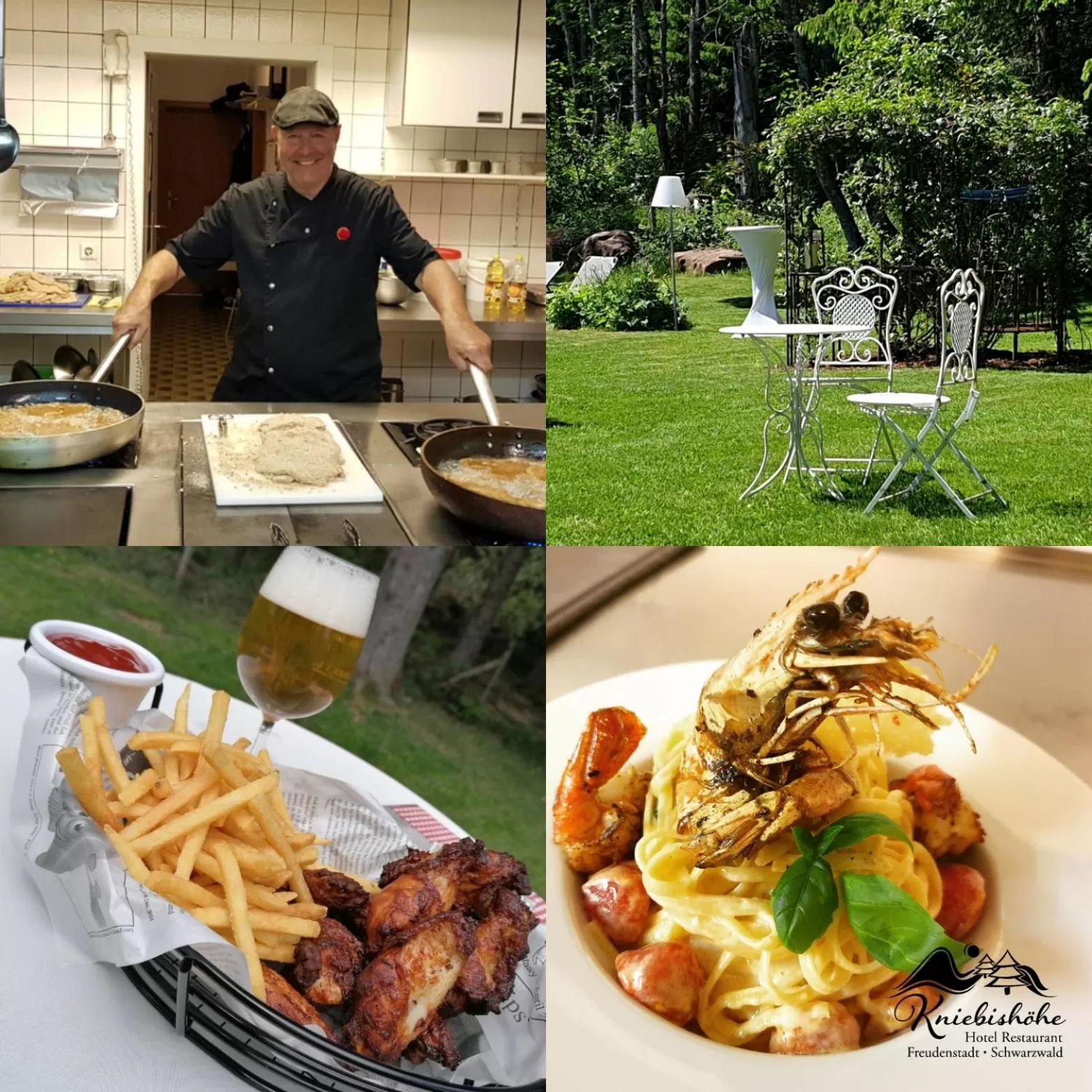 Food and drinks in Hotel Restaurant Kniebishöhe