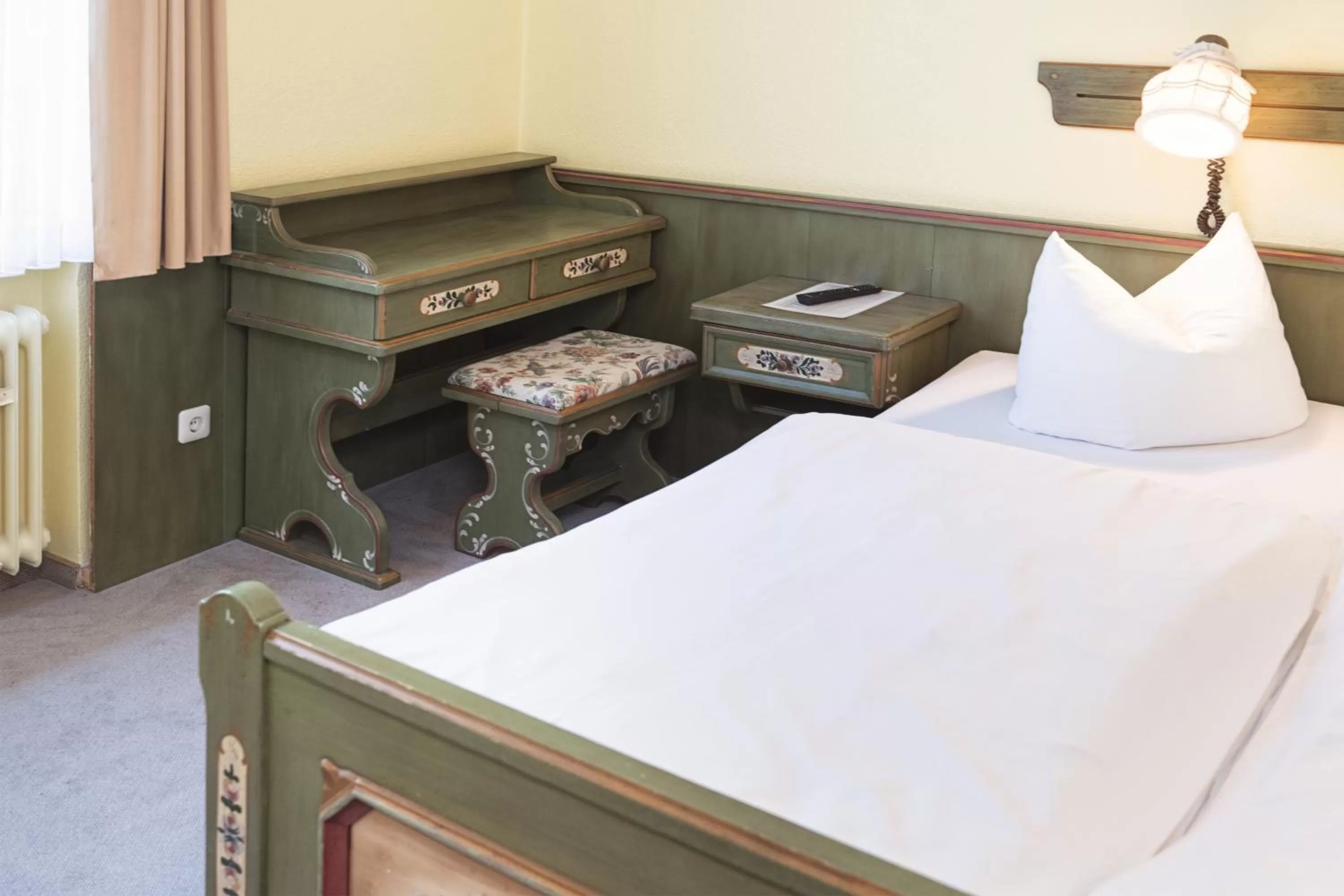 Decorative detail, Bed in Hotel Hannover Airport by Premiere Classe