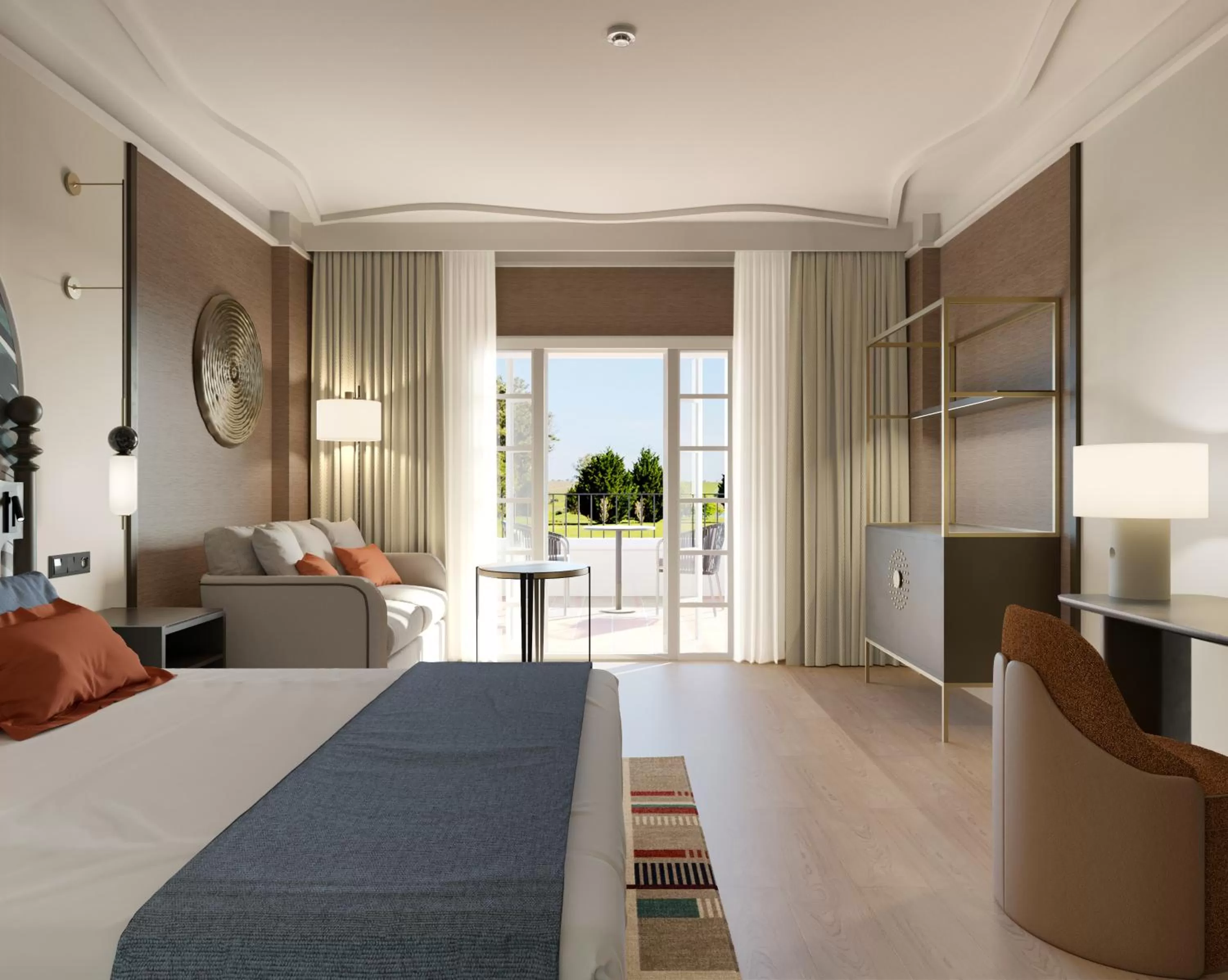 View (from property/room), Bed in Grand Hyatt La Manga Club Golf & Spa