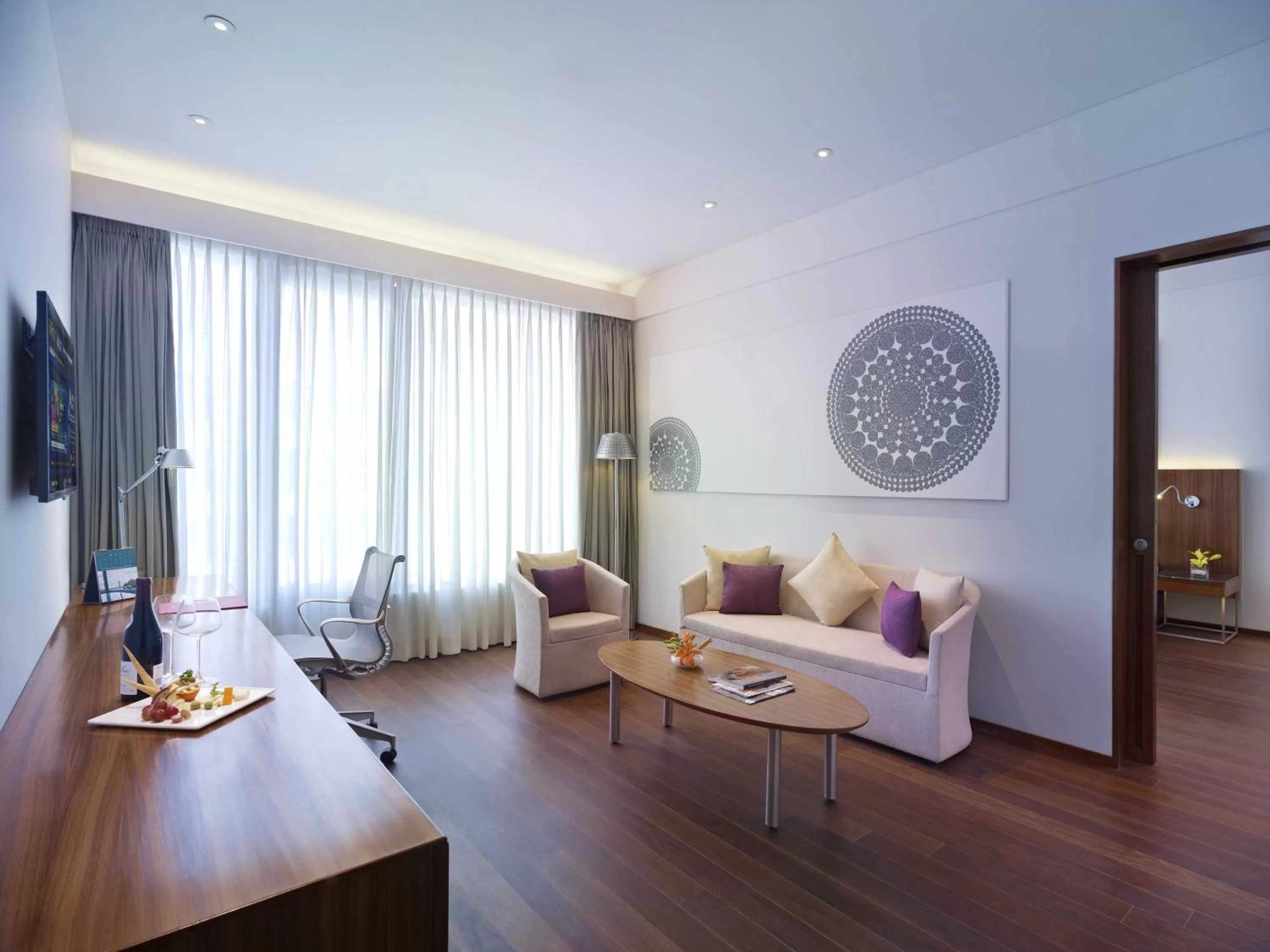 Living room in Vivanta Chennai IT Expressway OMR