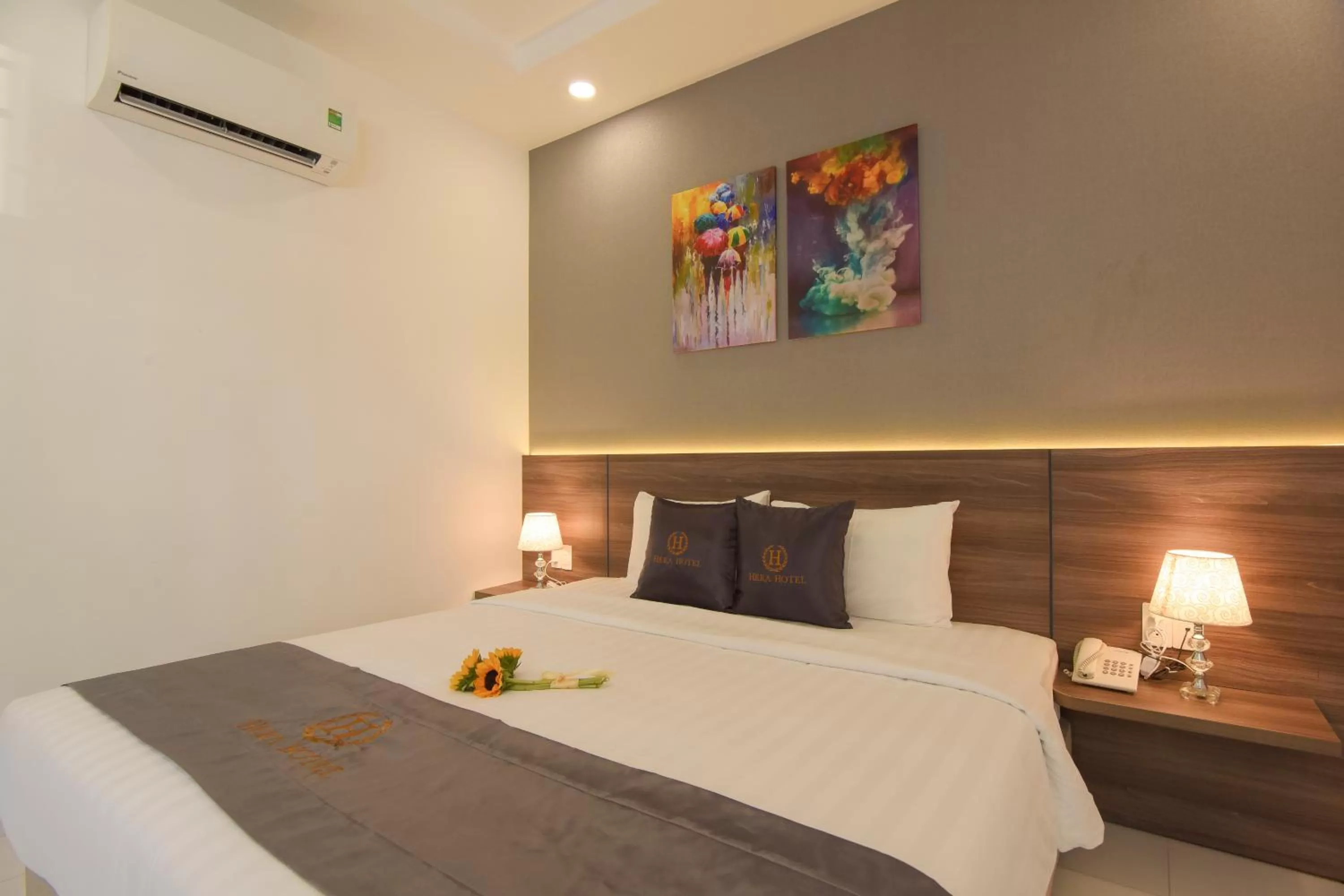 Bed in Hera Hotel Airport