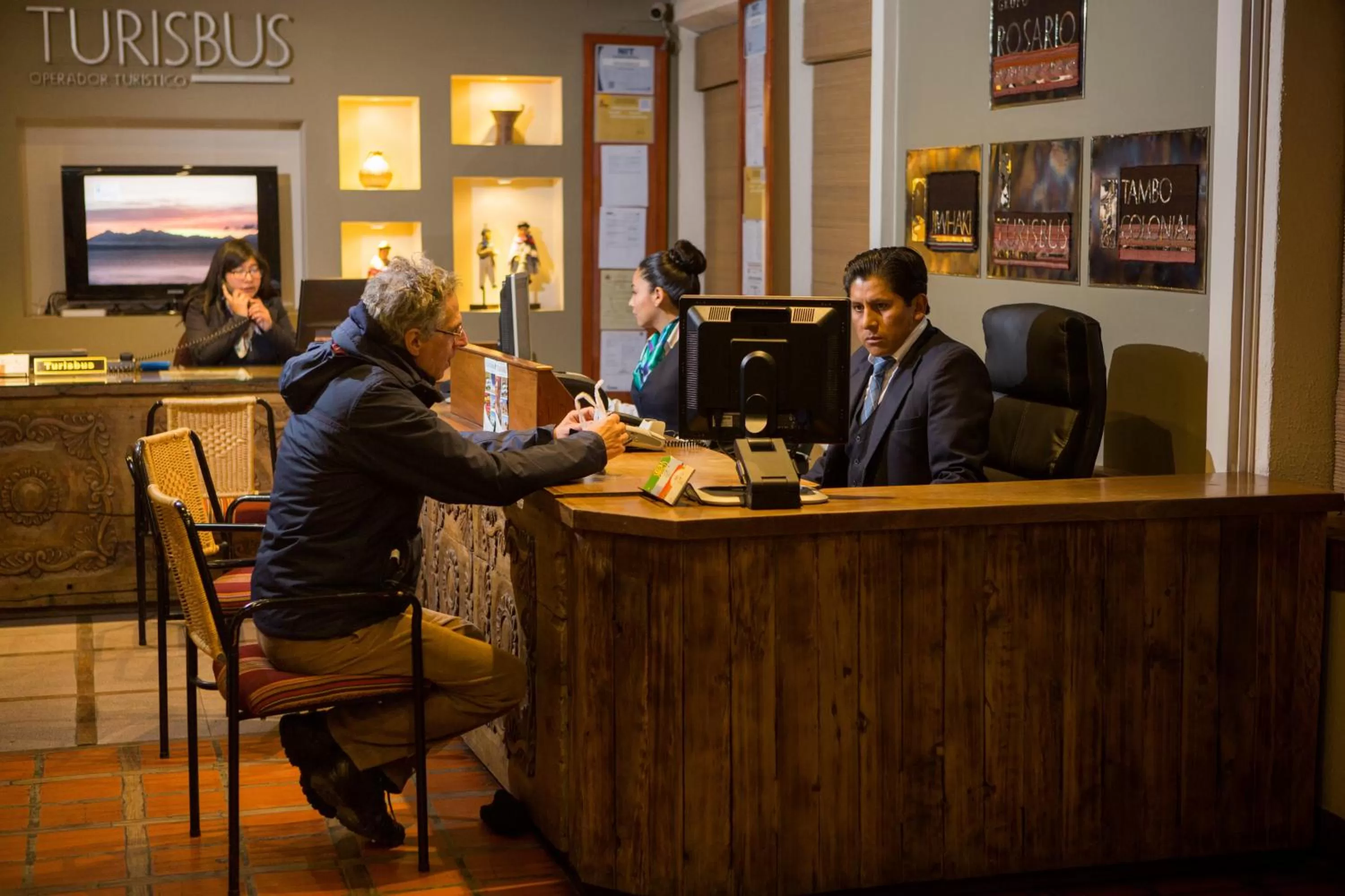 Lobby or reception in Hotel Rosario La Paz