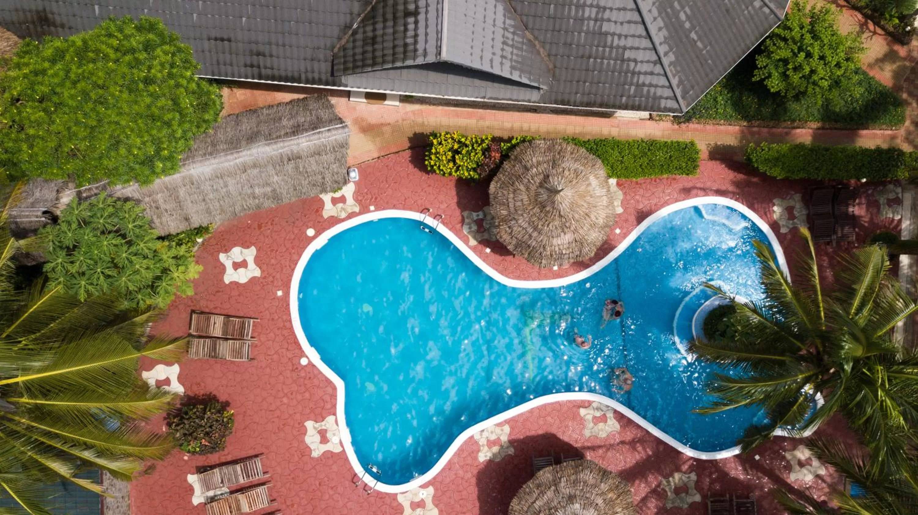 Bird's eye view in Mnarani Beach Cottages